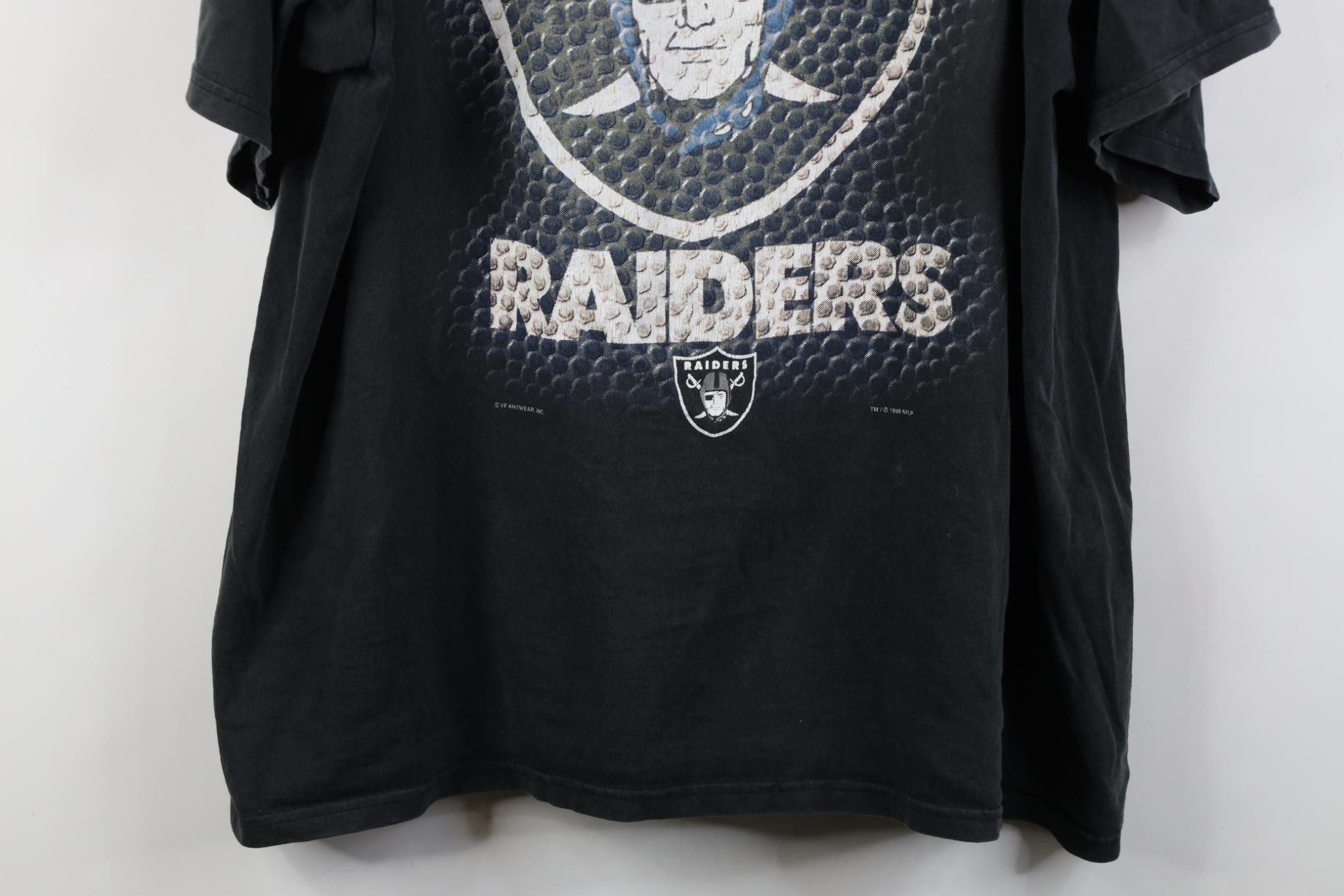 Vintage Vintage 90s Los Angeles Oakland Raiders Football T-Shirt Size US XXL / EU 58 / 5 - 3 Thumbnail
