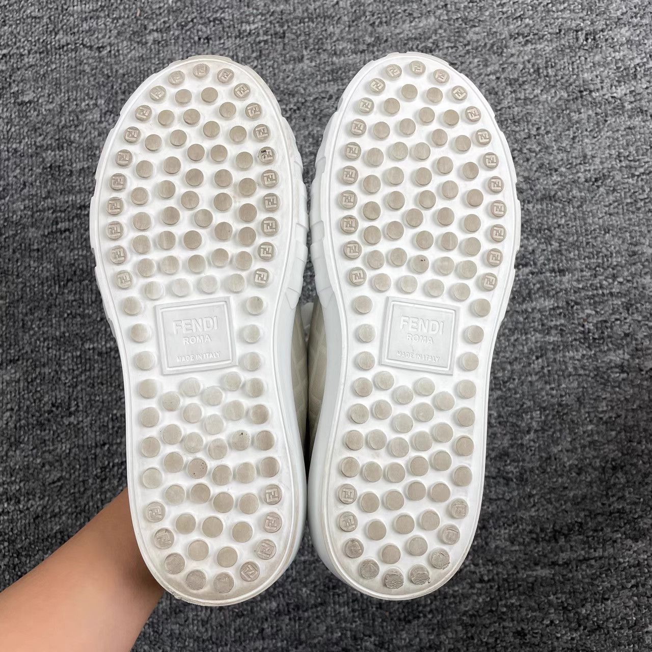 Fendi Fendi All-Over Logo White Platform Sneakers K12 Size US 6.5 / IT 36.5 - 6 Thumbnail