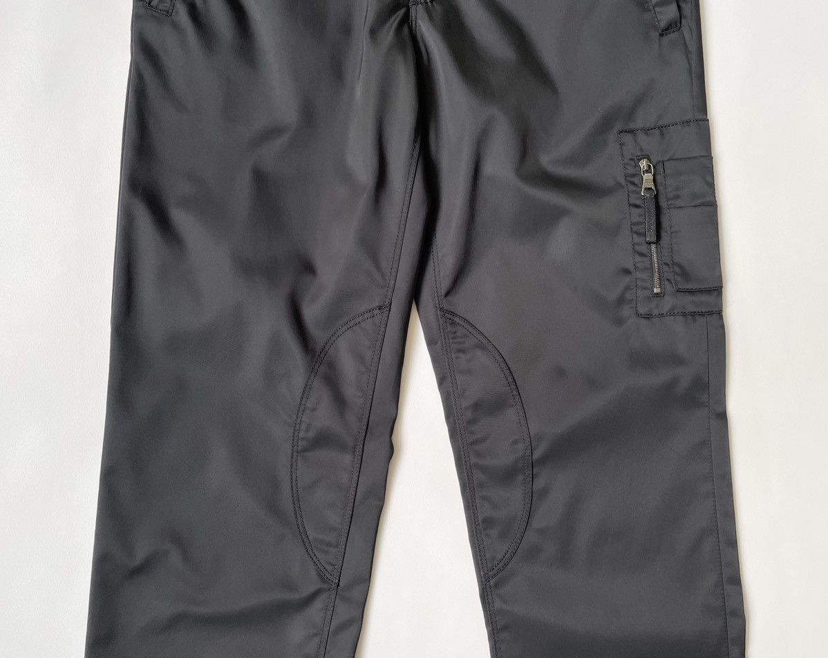 Prada A/W 06 Black Nylon MA-1 Cargo Trousers Size US 32 / EU 48 - 5 Thumbnail