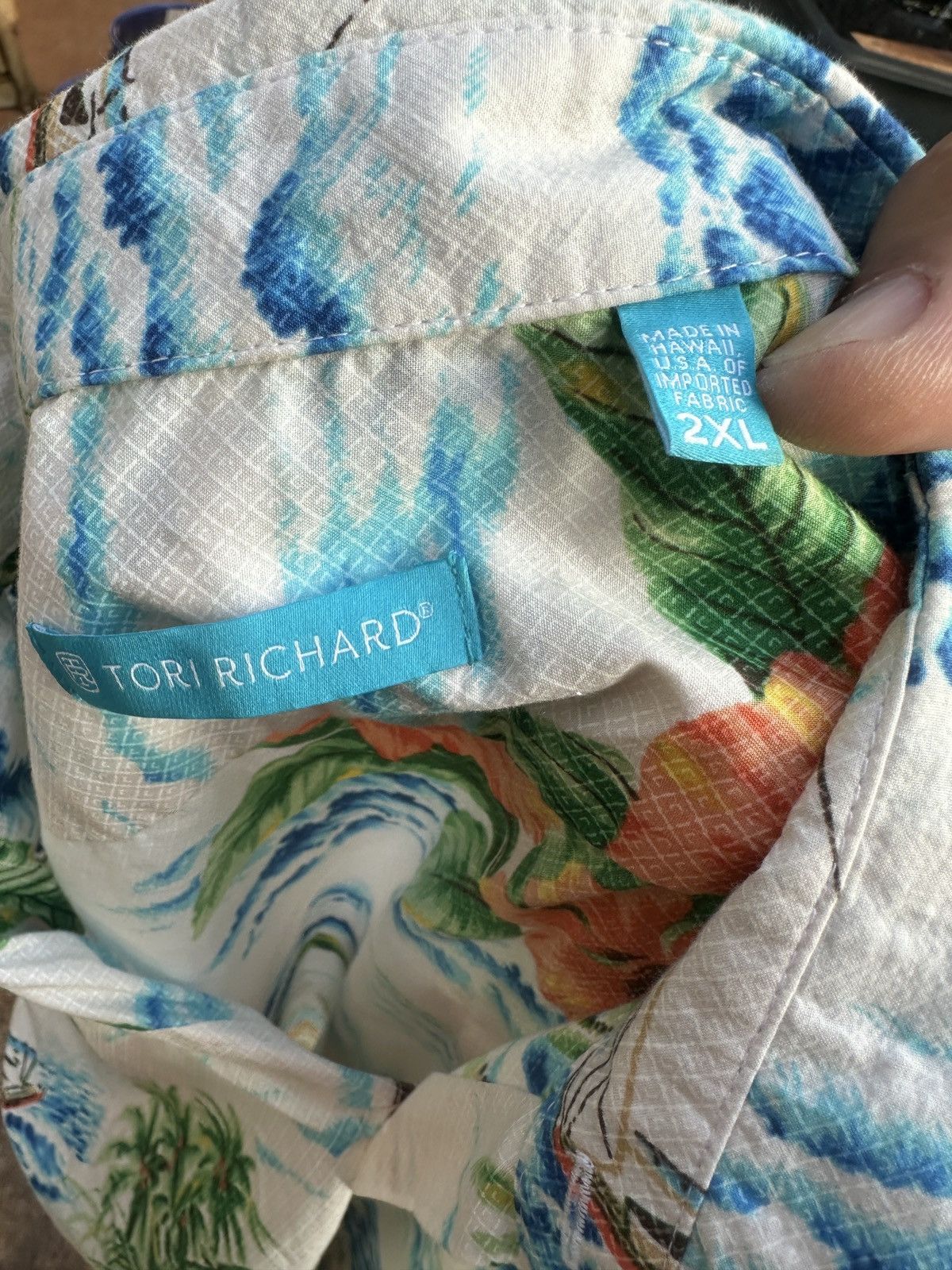 Tori Richard PreOwned Tori Richard Hawaiian Print Multicolored Men's 2XL Size US XXL / EU 58 / 5 - 4 Thumbnail