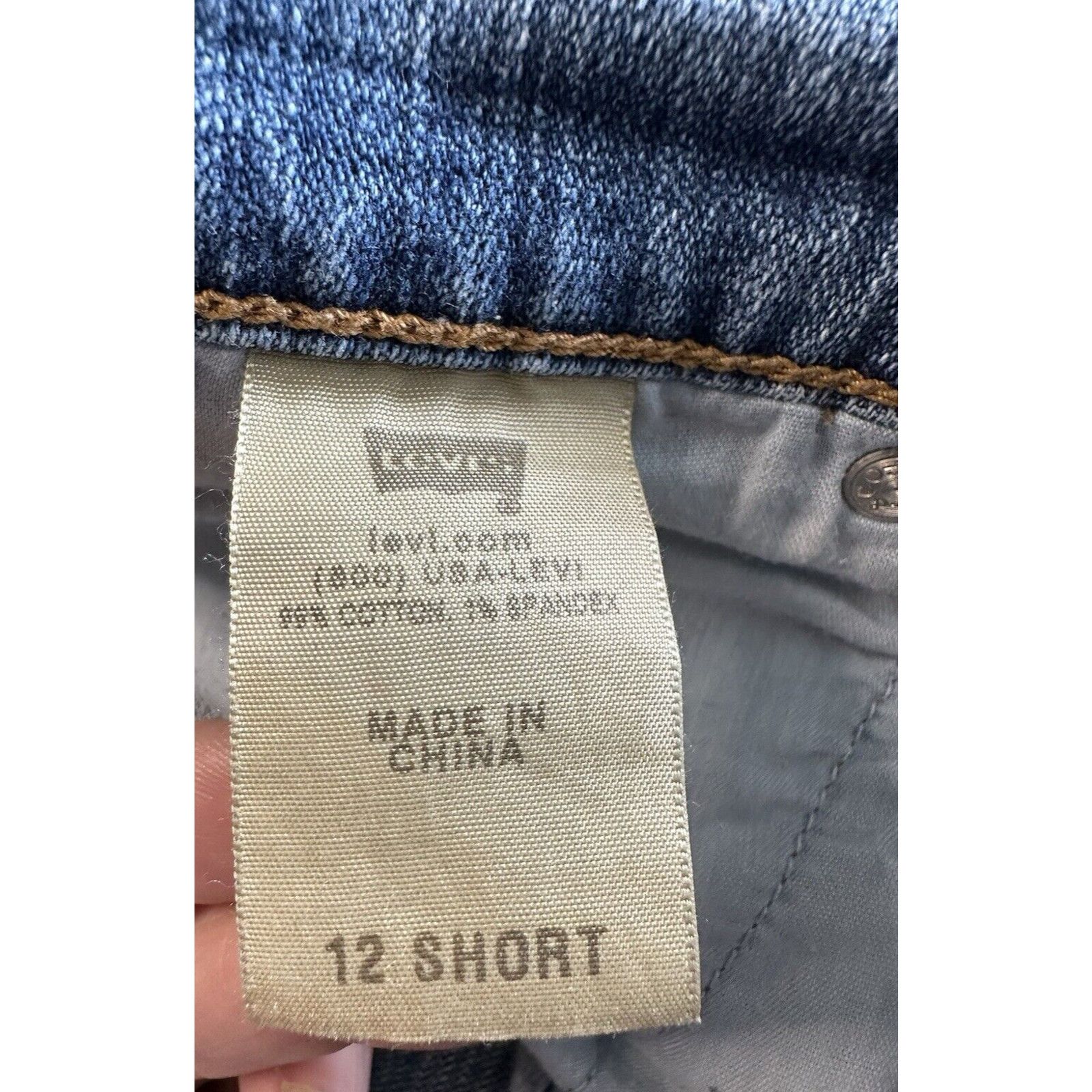 Levi's Levis 515 Boot Cut Blue Jeans Women's 12 short Normcore VTG Size 34" / US 12 / IT 48 - 8 Thumbnail