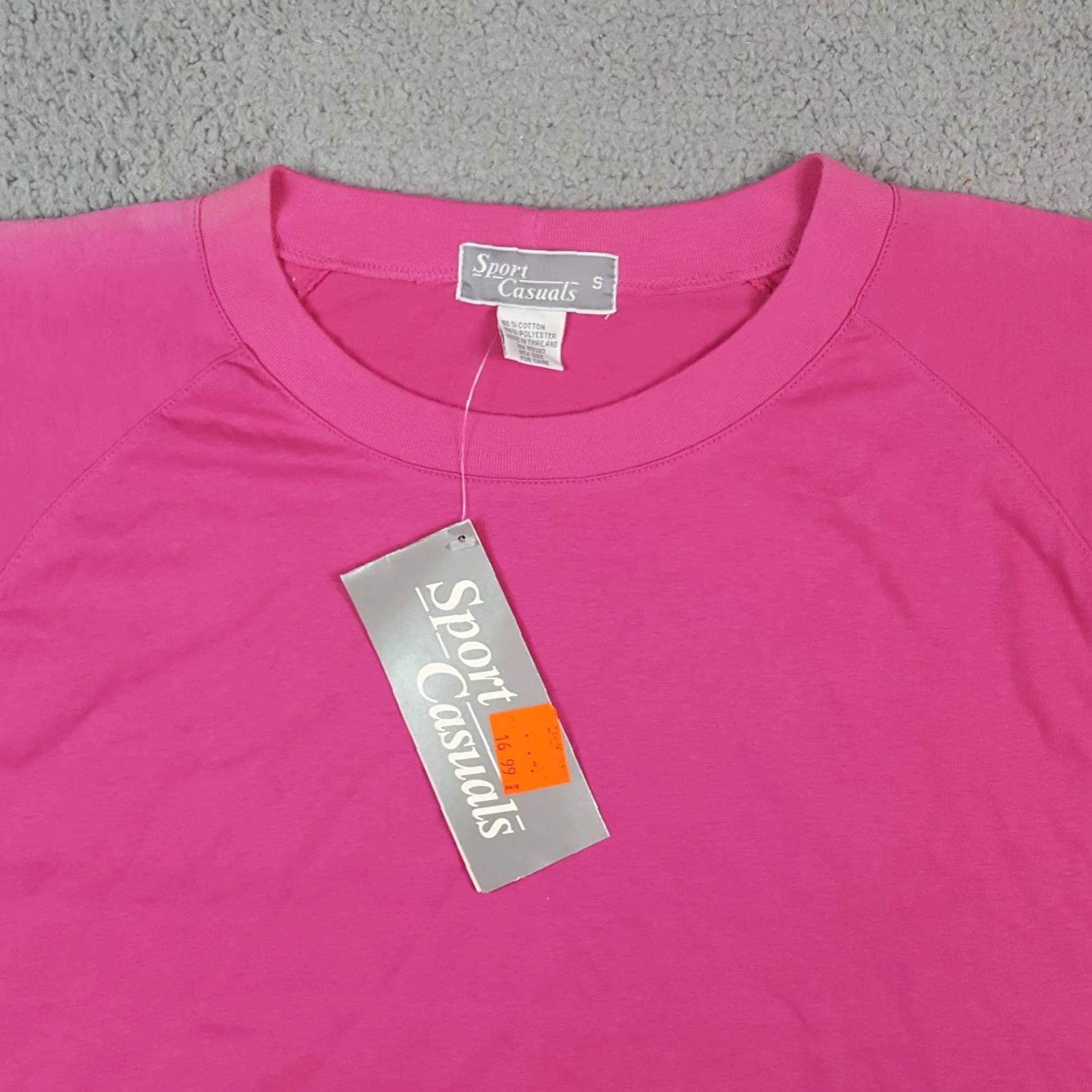 Pinko VINTAGE Sports Casuals T-Shirt Short Sleeve Women S Pink 90s Neon Pink Workout Top Casual 80s 90s Classic Retro Vintage Shirt Womens Size S / US 4 / IT 40 - 2 Thumbnail