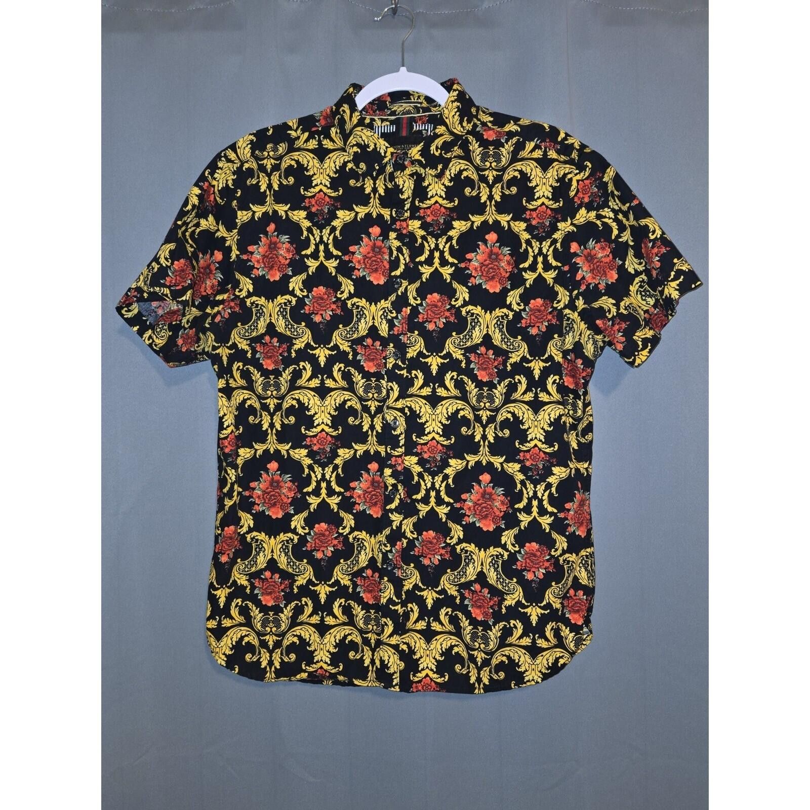 Denim & Flower Denim & Flower Ricky Singh Mens Large Baroque Short Sleeve Size US L / EU 52-54 / 3 - 2 Thumbnail