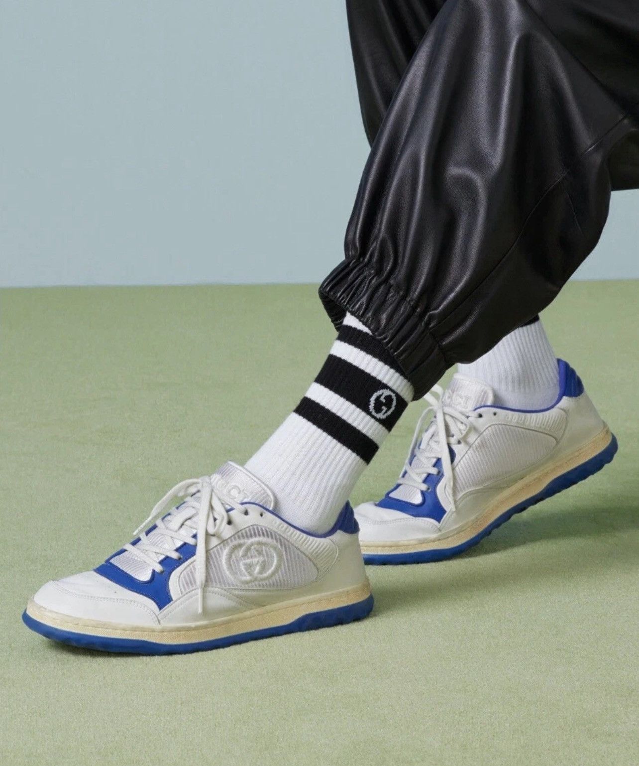 Gucci Gucci MAC80 Worn Out Effect Sneakers size 11/us size 12 Size US 12 / EU 45 - 2 Thumbnail