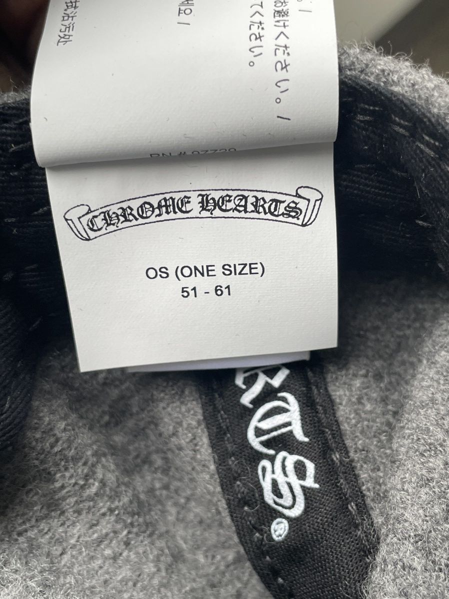 Chrome Hearts Chrome Hearts CH Wool Hat Grey Size ONE SIZE - 12 Thumbnail