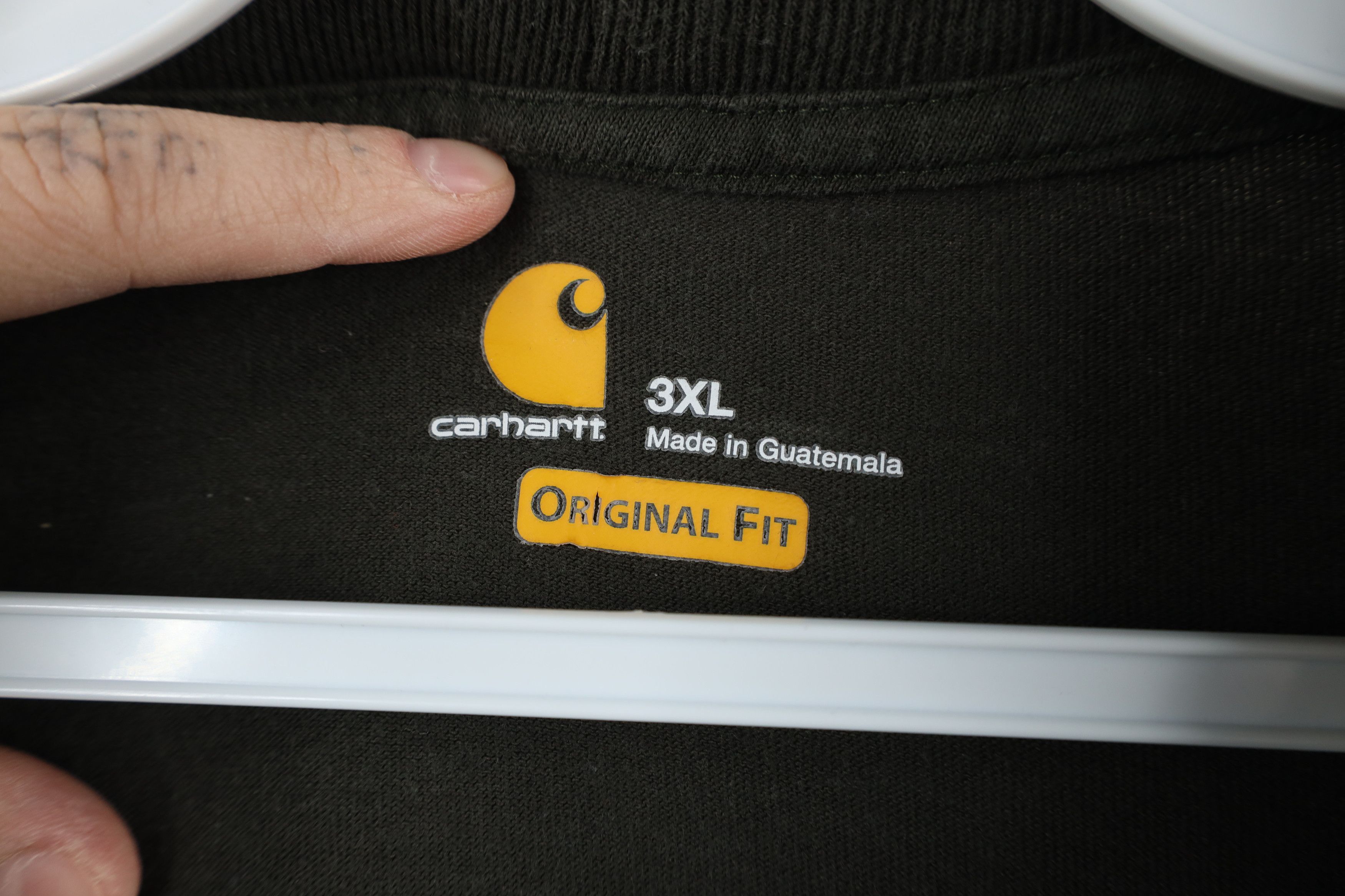 Carhartt × Vintage Vintage Y2K Carhartt Spell Long Sleeve T-Shirt Green Cotton Size US XXL / EU 58 / 5 - 5 Thumbnail