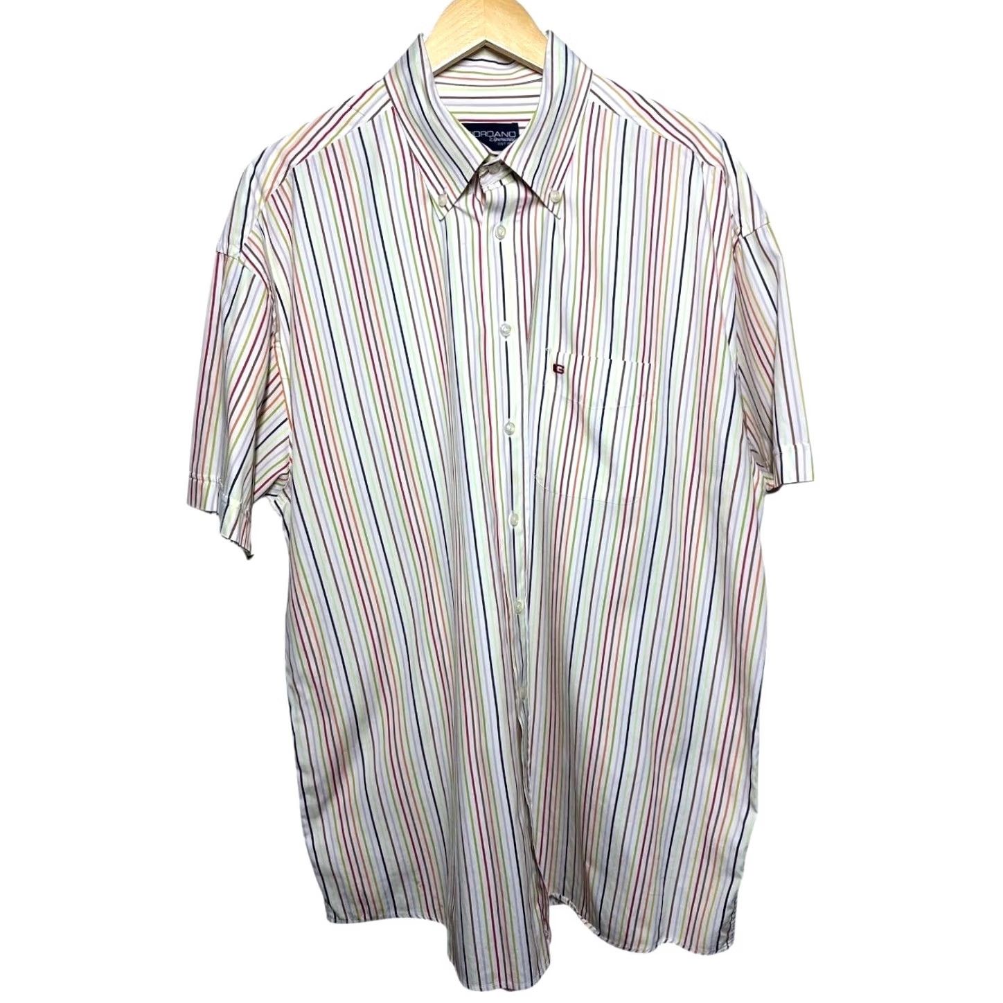 Vintage GIORDANO Experience Men's XXL Short Sleeve Button Down Multi Stripe Shirt Size US XXL / EU 58 / 5 - 3 Thumbnail