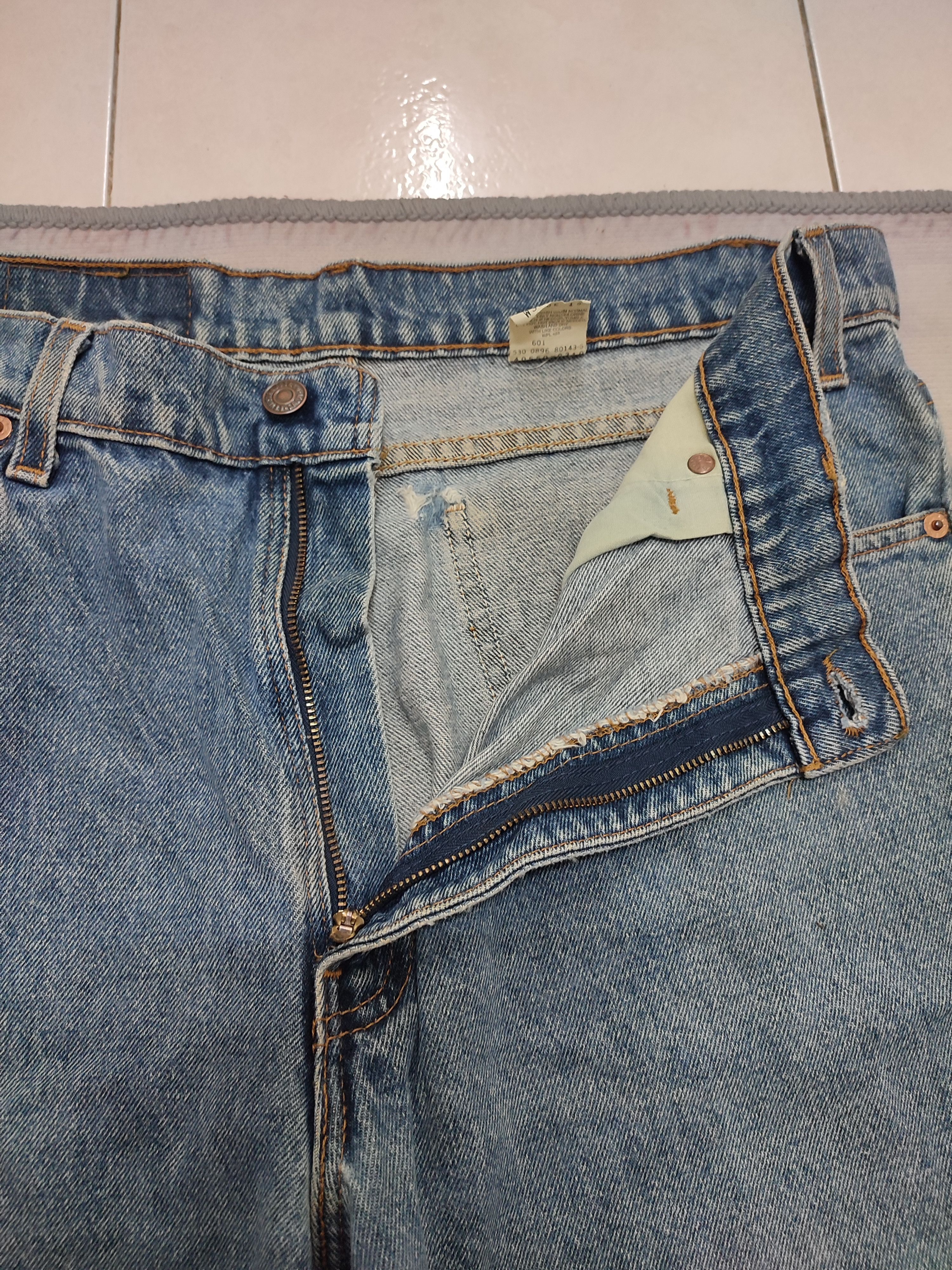 Levi's 💥 Vintage 💥550 Levi's Orange Tag Distressed Denim Size US 36 / EU 52 - 5 Thumbnail