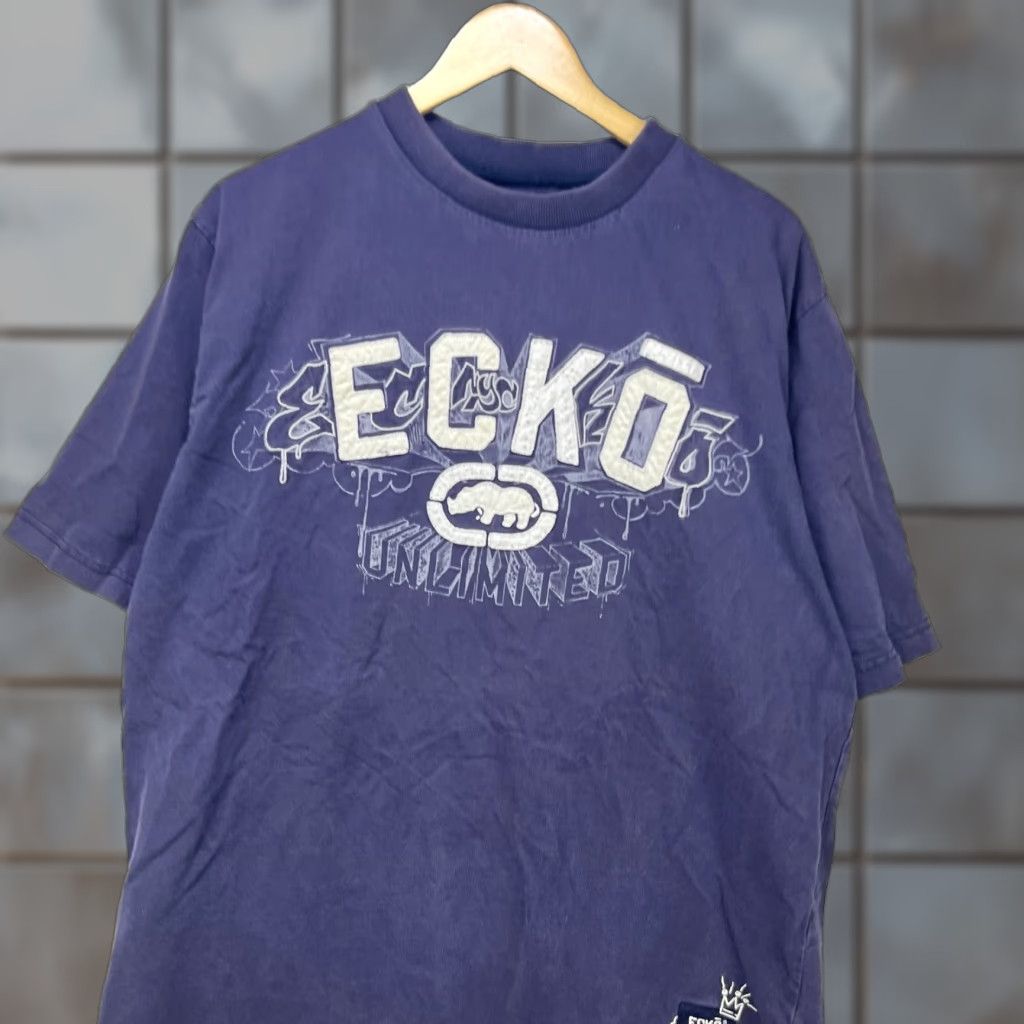 Ecko Unltd. VINTAGE Ecko Unltd. True Kings Shirt XL Blue Mens T-Shirt Size US XL / EU 56 / 4 - 1 Thumbnail