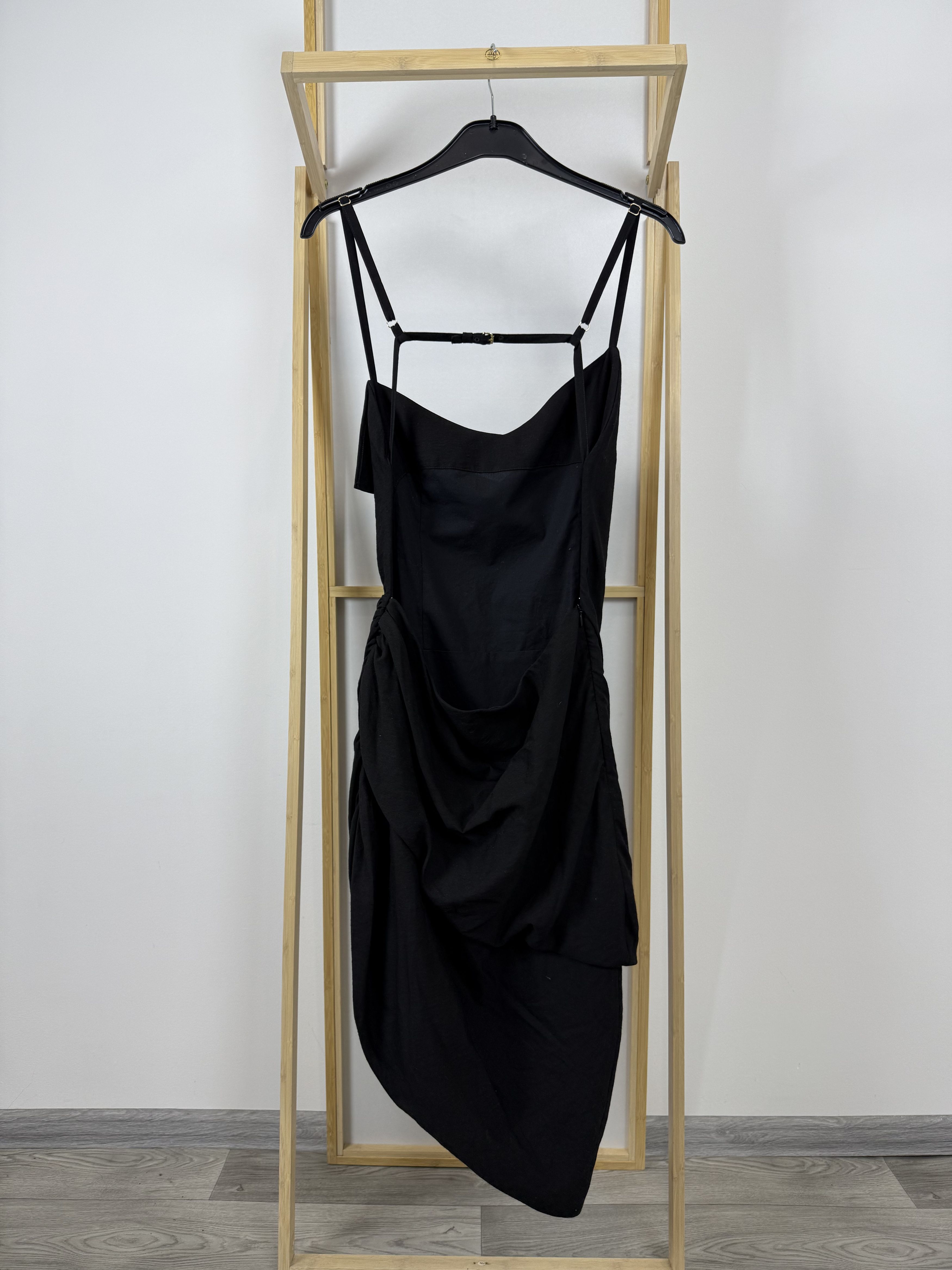 Jacquemus Jacquemus La Robe Saudade "Le Splash" SS22 Black Mini Dress Size L / US 10 / IT 46 - 3 Thumbnail