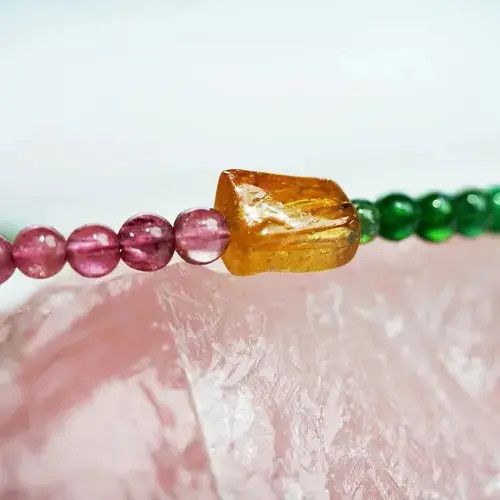 Handmade Unisex Natural Stone Beads Bracelet Handmade Size ONE SIZE - 2 Thumbnail
