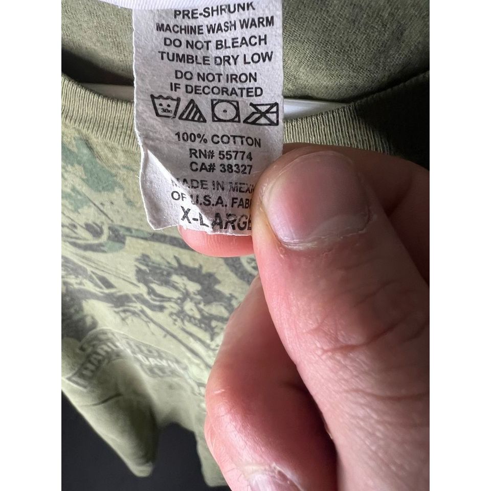 Harley Davidson Y2K Grunge Military Las Vegas Harley Davidson motorcycle t s Size US XL / EU 56 / 4 - 3 Thumbnail