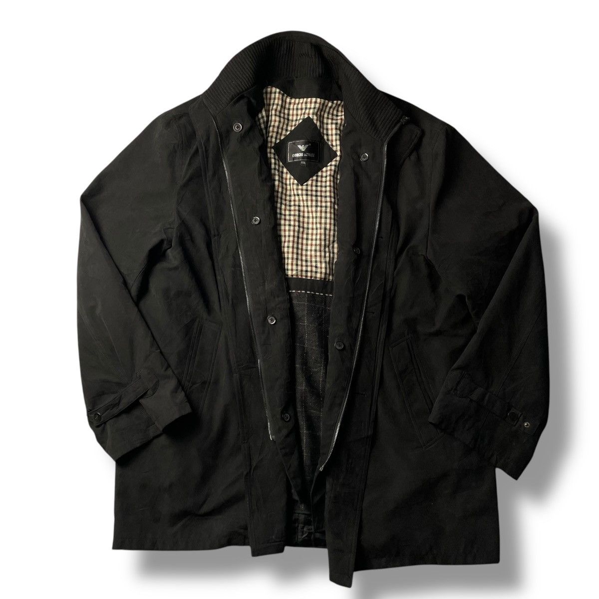 Giorgio Armani VINTAGE GIORGIO ARMANI BUTTON UP FULL ZIP JACKET Size US XXL / EU 58 / 5 - 1 Thumbnail