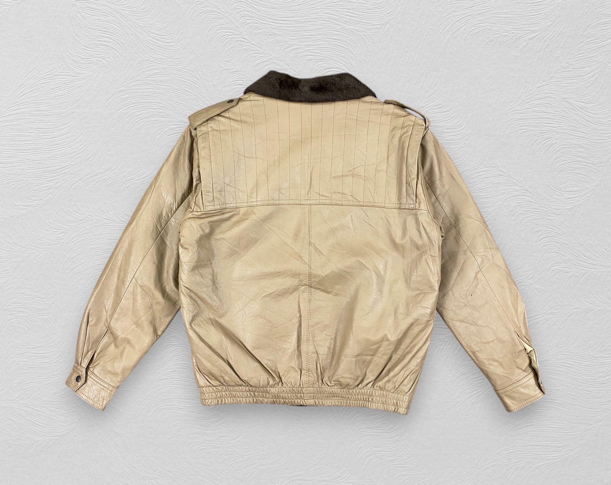 Leather Vintage Japanese Brand Leather Jacket -J056 Size US S / EU 44-46 / 1 - 2 Thumbnail
