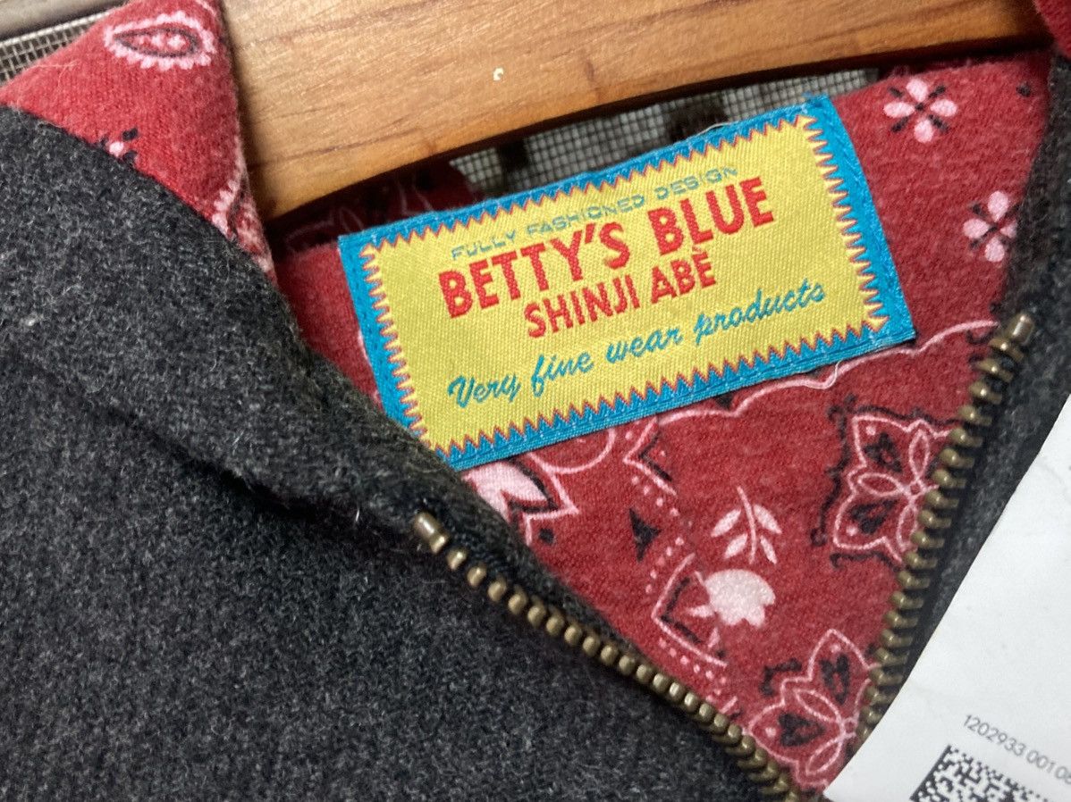 Designer × Japanese Brand Shiji Abe Betty S Blue Bandanna Hoodie Size S / US 4 / IT 40 - 4 Thumbnail