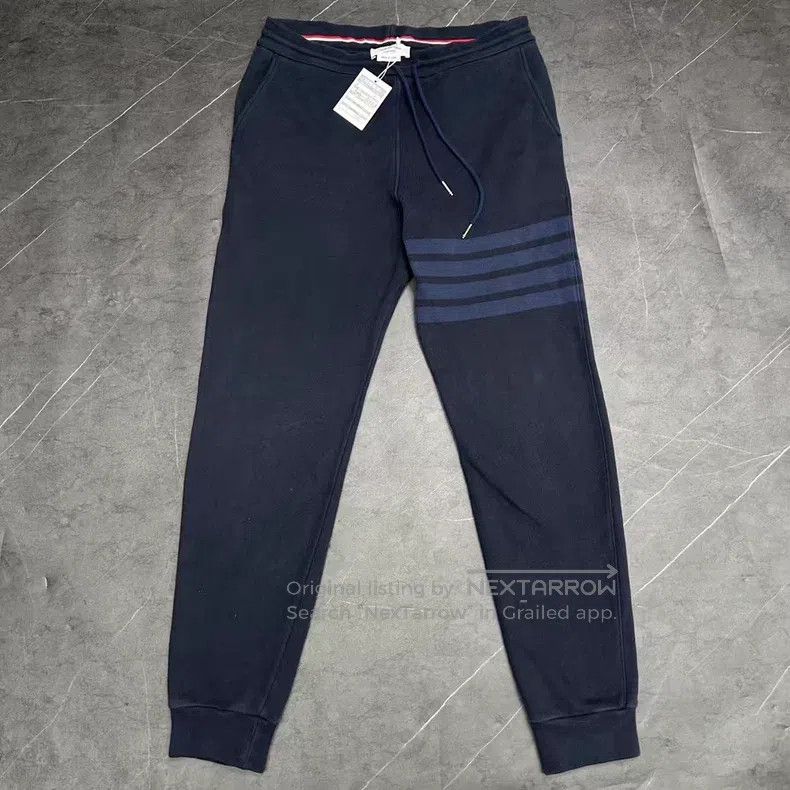 Thom Browne Thom Browne size 2 Navy Drawstring Sweatpants Size US 29 - 1 Thumbnail