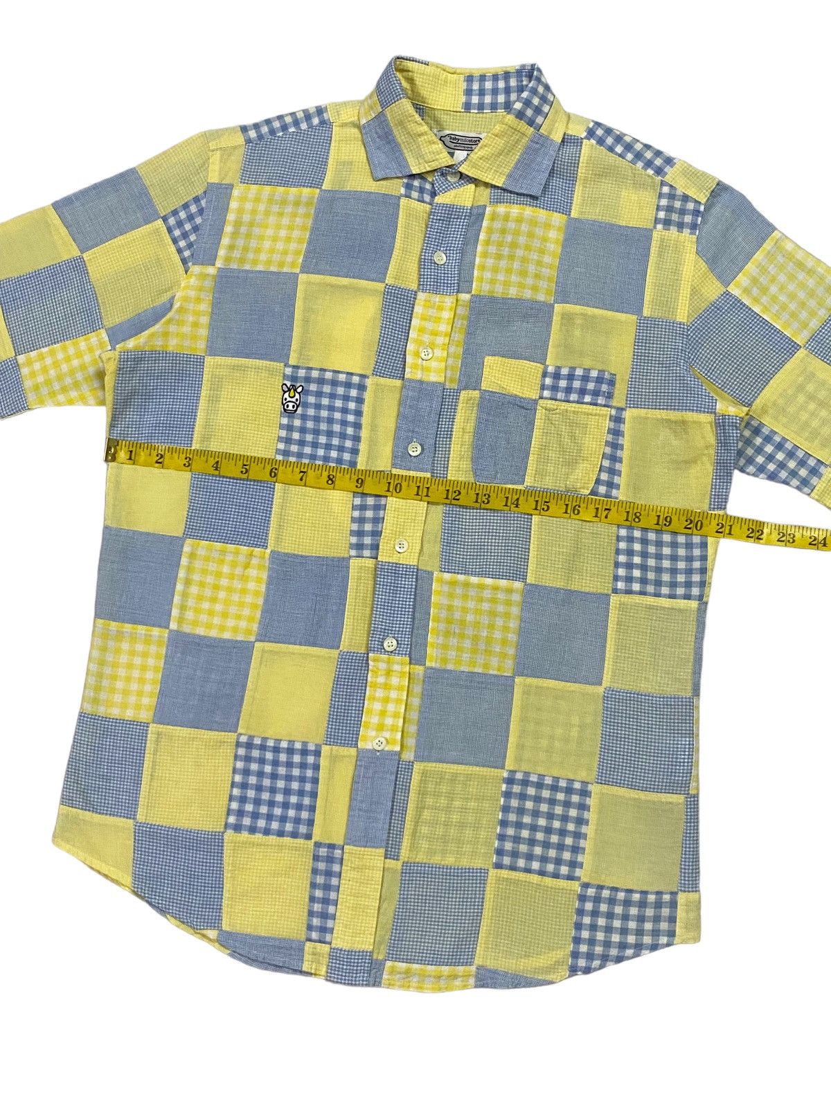 Bape × Nigo Baby Milo Pacthwork Button Up S/S Shirt Size US S / EU 44-46 / 1 - 4 Thumbnail