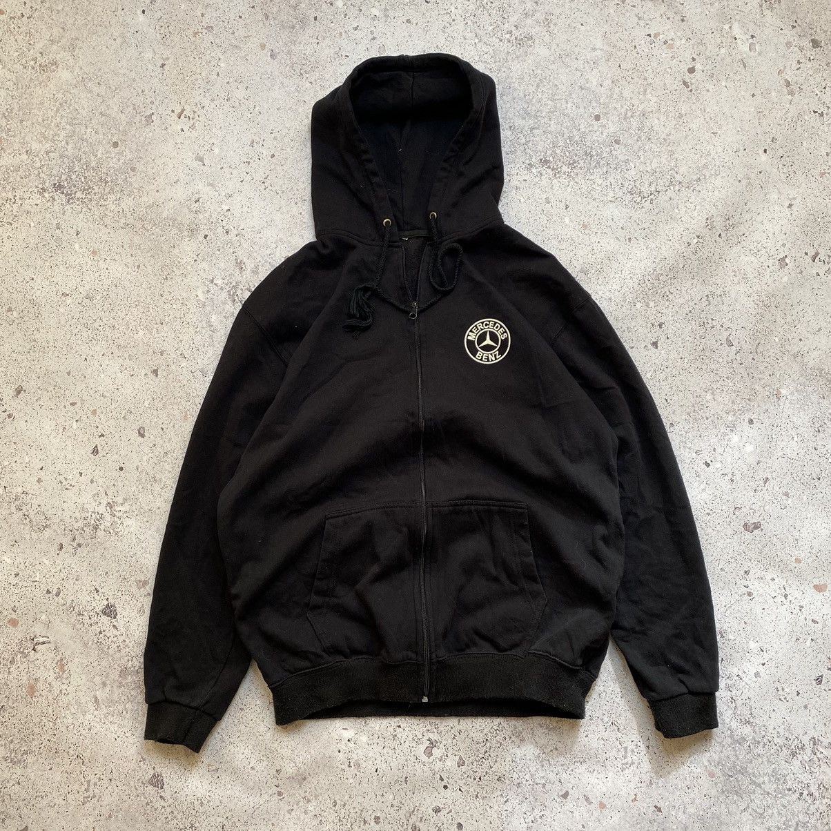 Mercedes-Benz Vintage Y2K Mercedes Zip Hoodie F*ck Driving Baggy Fit Japan Size US XL / EU 56 / 4 - 8 Thumbnail