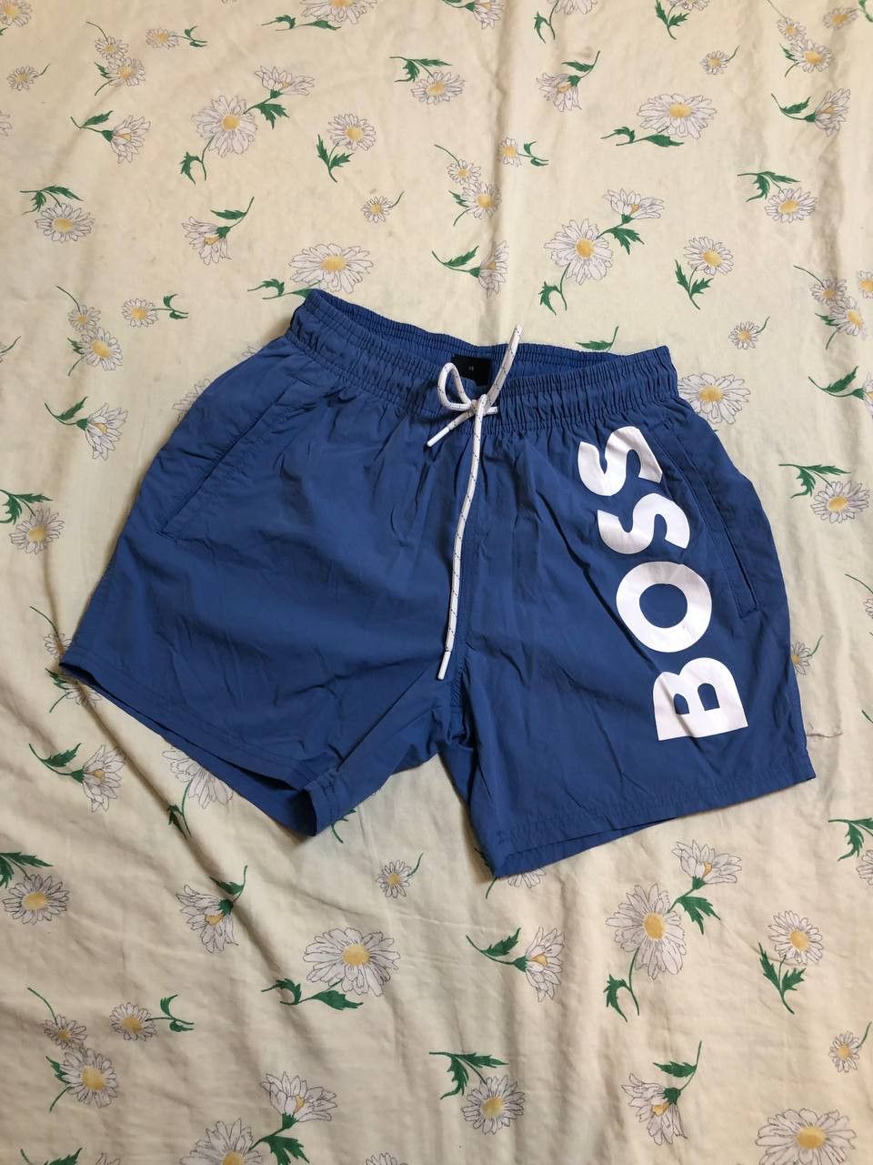 Hugo Boss Men's HUGO BOSS Sea Blue Swim Trunks Swimsuit Logo Size US 28 / EU 44 - 1 Thumbnail