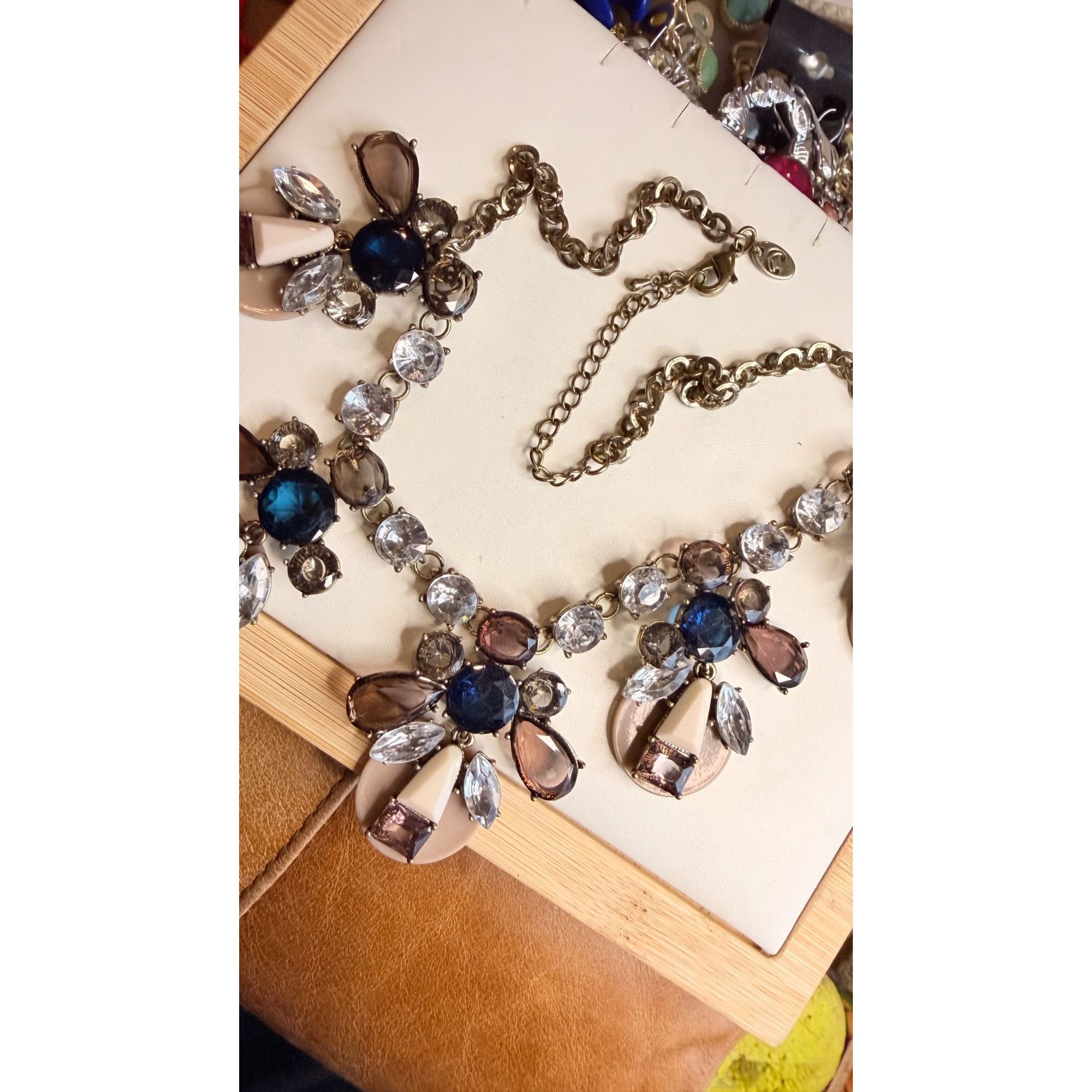 J.Crew J Crew Statement Necklace With Multicolor Gemstones & Gold-T Size ONE SIZE - 7 Thumbnail