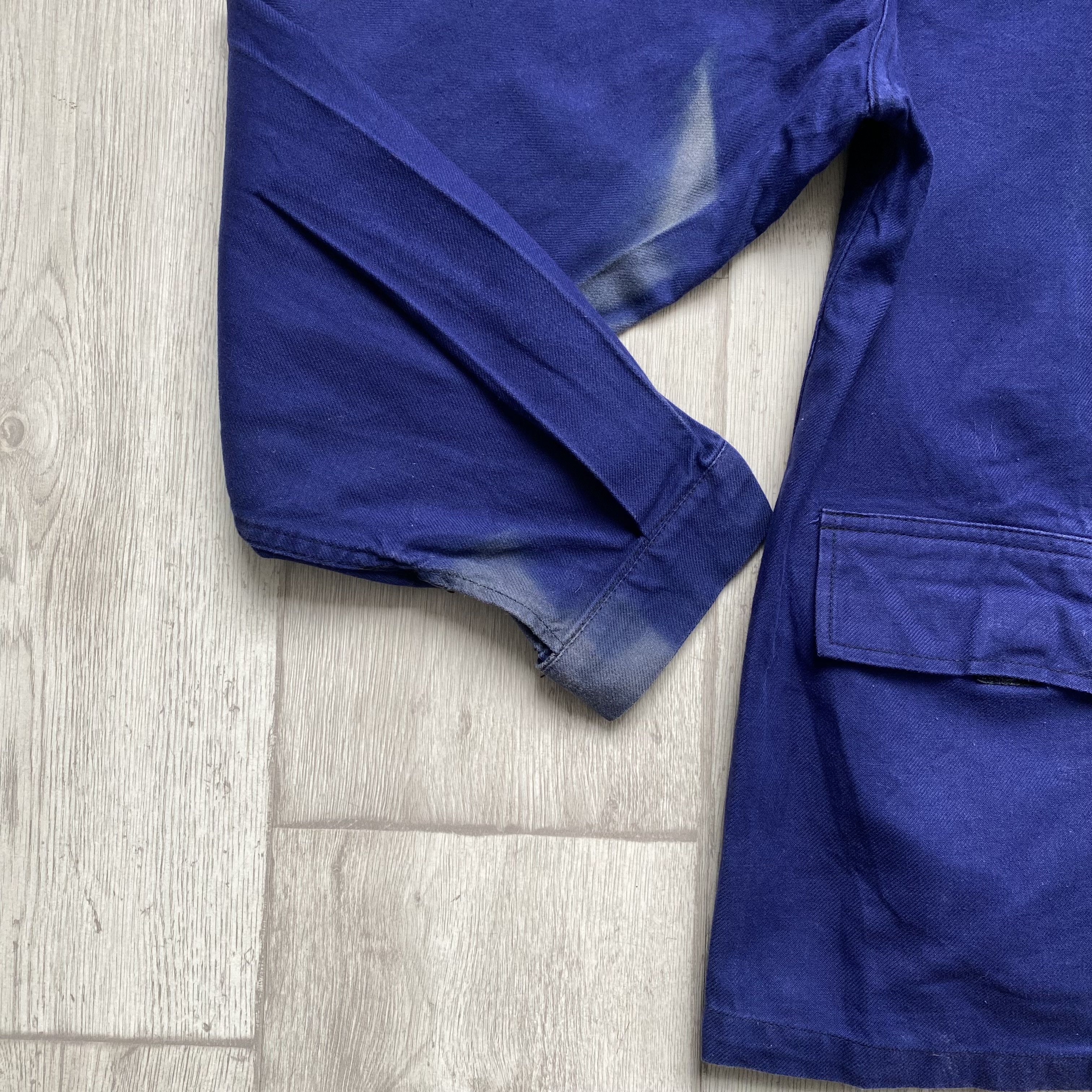 Le Laboureur Vintage 80s Faded Sanfor French Chore jacket Work le mont Size US M / EU 48-50 / 2 - 11 Thumbnail