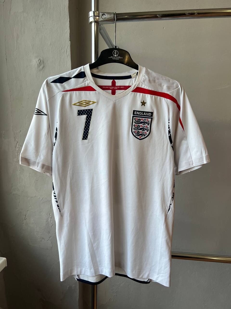 Umbro 2007/09 ENGLAND TEAM #7 WALCOTT SOCCER JERSEY FOOTBALL SHIRT Size US M / EU 48-50 / 2 - 2 Thumbnail