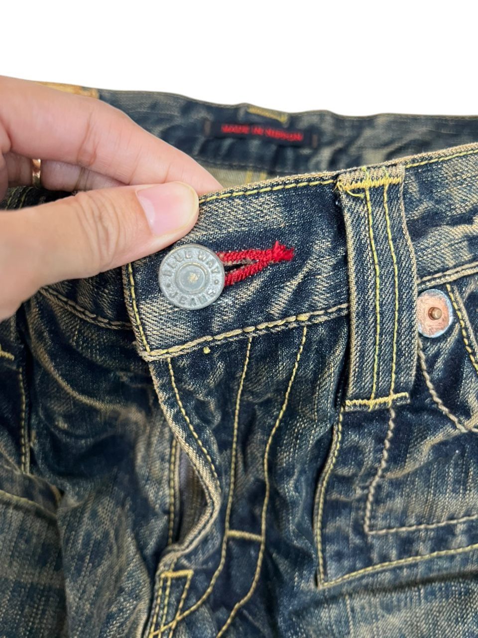 GOSTAR DE FUGA Vintage Blue Way Bootcut Denim Flare Wild Denim Size US 33 - 9 Thumbnail