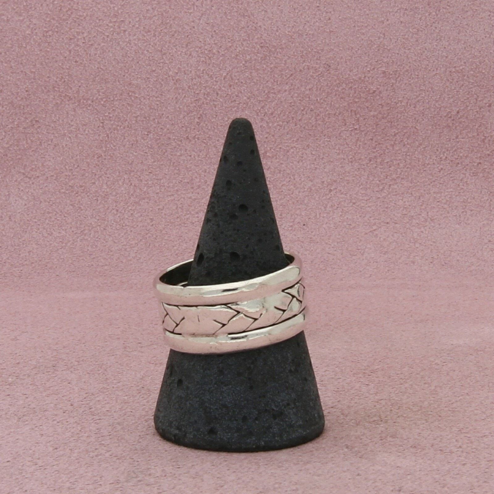 Mexicana mexico sterling silver mens woven band ring size 10.5 Size ONE SIZE - 2 Thumbnail