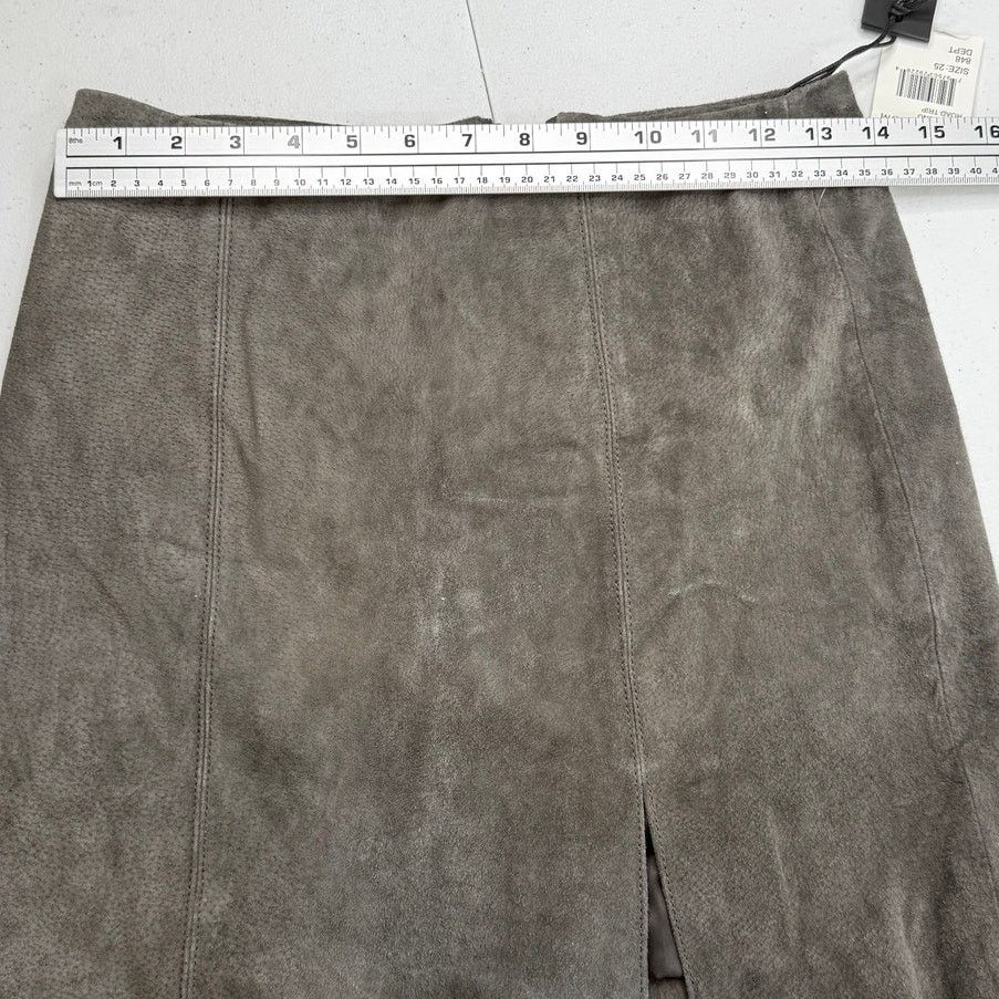 BLANKNYC NWT Blank NYC Road Trip Mini Skirt Suede Front Slit Zip Size 25" / US 0 / IT 36 - 9 Thumbnail
