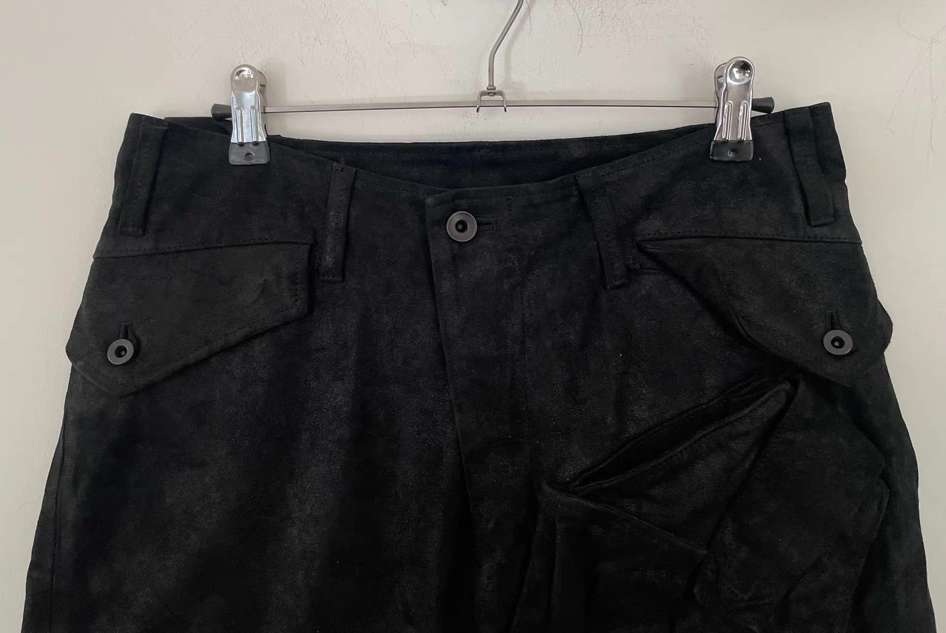Julius Julius 17SS Leather Paneled Bullet Pants Ｑ21 Size US 34 / EU 50 - 3 Thumbnail
