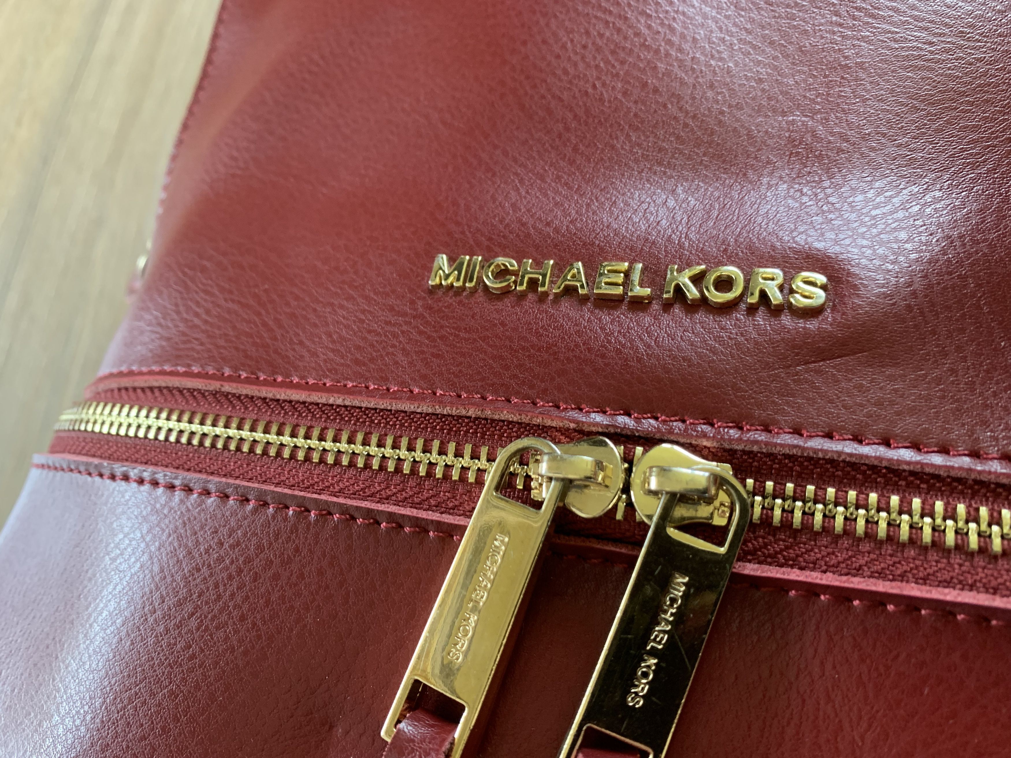 Michael Kors Micheal Kors Red Leather Backpack Bag Size ONE SIZE - 5 Thumbnail