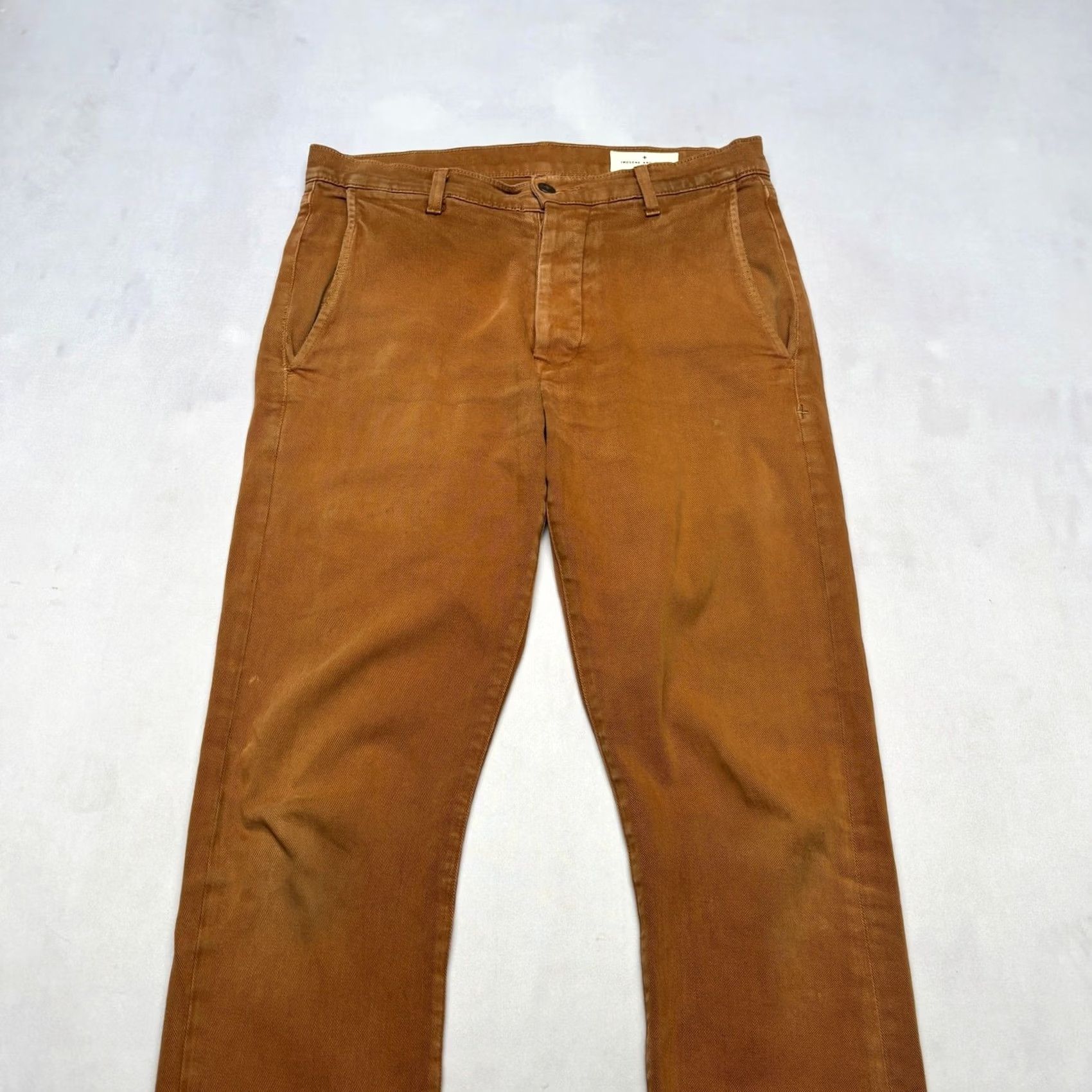 Imogene + Willie VINTAGE Imogene and Willie Archive Olivia Pants Womens 30x28.5 Button Fly Brown Chino Preowned Size 30" / US 8 / IT 44 - 2 Thumbnail