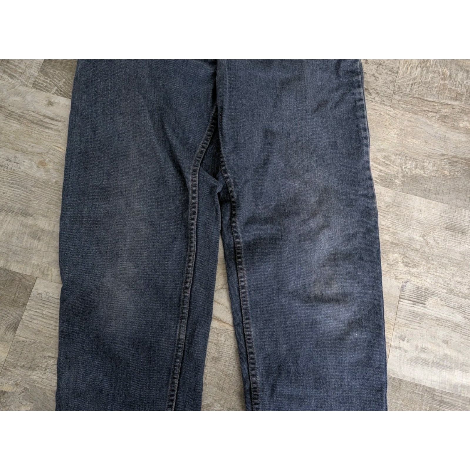 Levi's VINTAGE Levi’s Jeans 550 1993 34x34 Navy Blue USA Made Relaxed Fit 90s Preppy Retro 5-Pocket Men Size US 34 / EU 50 - 3 Thumbnail