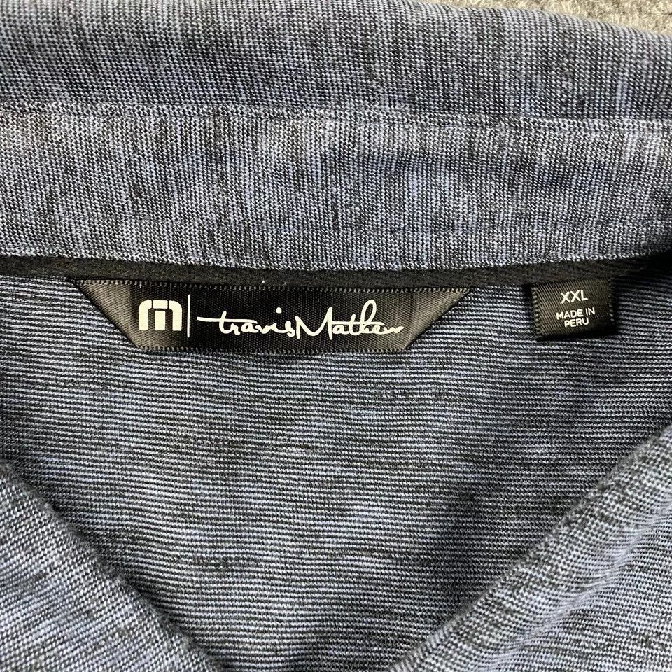 TravisMathew Travis Mathew Polo Shirt Mens XXL Blue Casual Golf 2XL Size US XXL / EU 58 / 5 - 3 Thumbnail