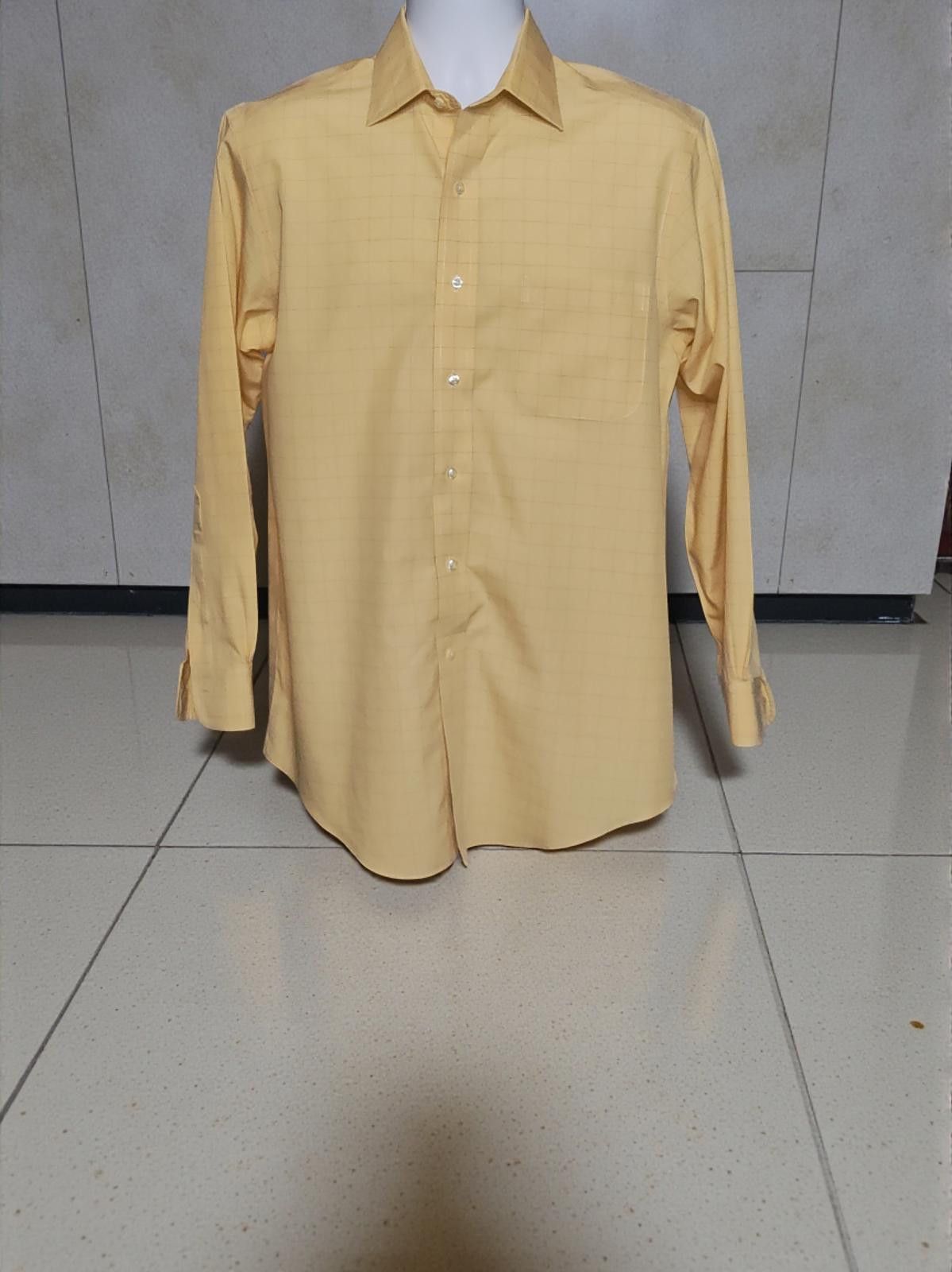 Brooks Brothers Brooks Brothers Men's Yellow Non-Iron All-Cotton Dress Shirt Size 38R - 3 Thumbnail