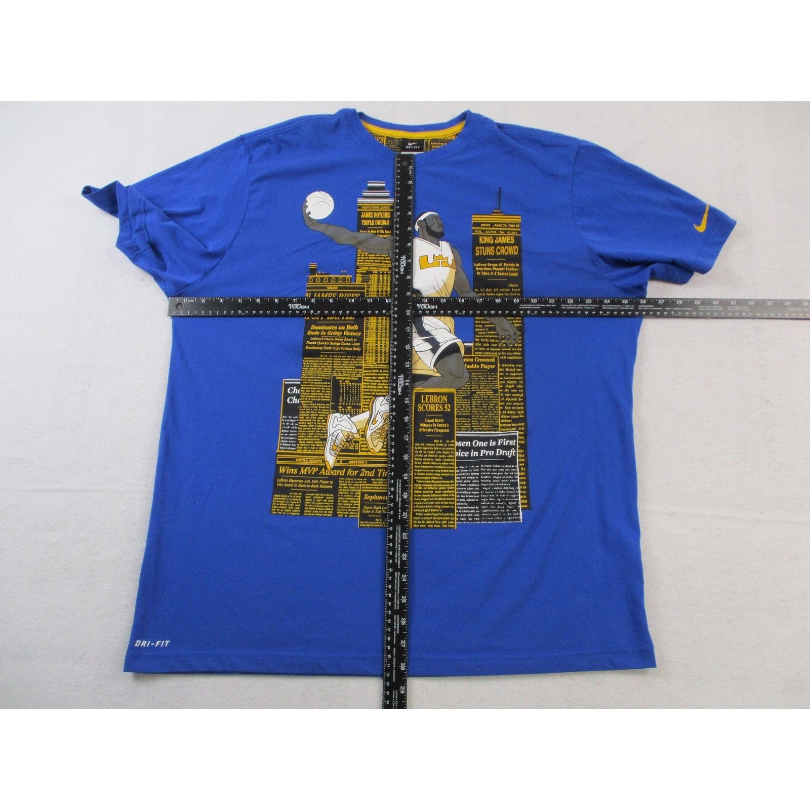 Nike Nike Dri-Fit LeBron James Graphic Tee Mens 2XL Blue 1563 Size US XXL / EU 58 / 5 - 7 Thumbnail