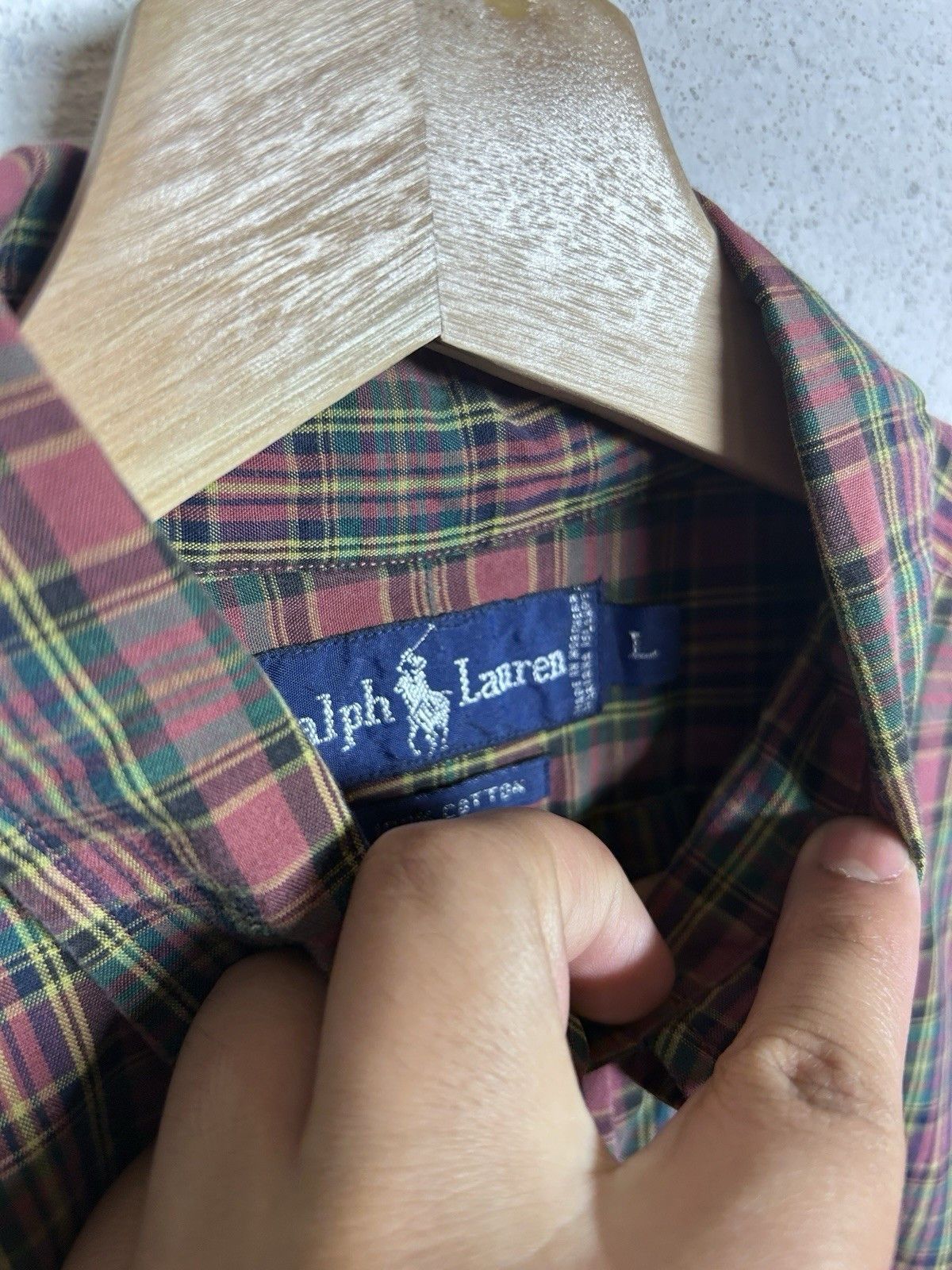 Lauren Ralph Lauren Vintage 90’s Ralph Lauren Plaid Button Up Shirt Preppy Size US L / EU 52-54 / 3 - 7 Thumbnail