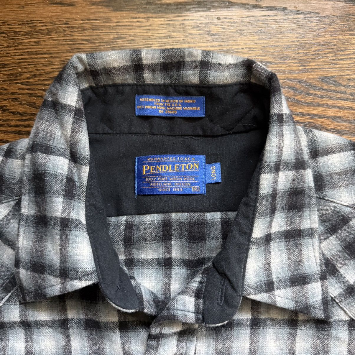 Pendleton Vintage Pendleton Western Shirt - 100% Wool - Plaid - XL Size US XL / EU 56 / 4 - 3 Thumbnail