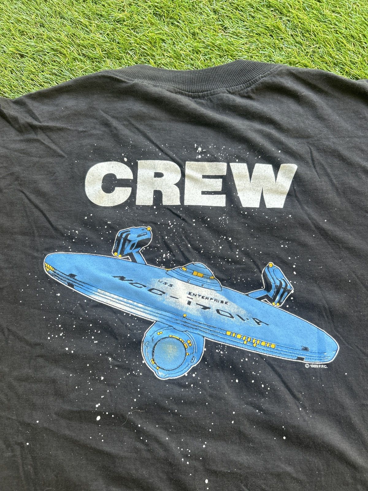 Vintage Vintage 1989 Star Trek V Production Crew T-Shirt Size US L / EU 52-54 / 3 - 6 Thumbnail