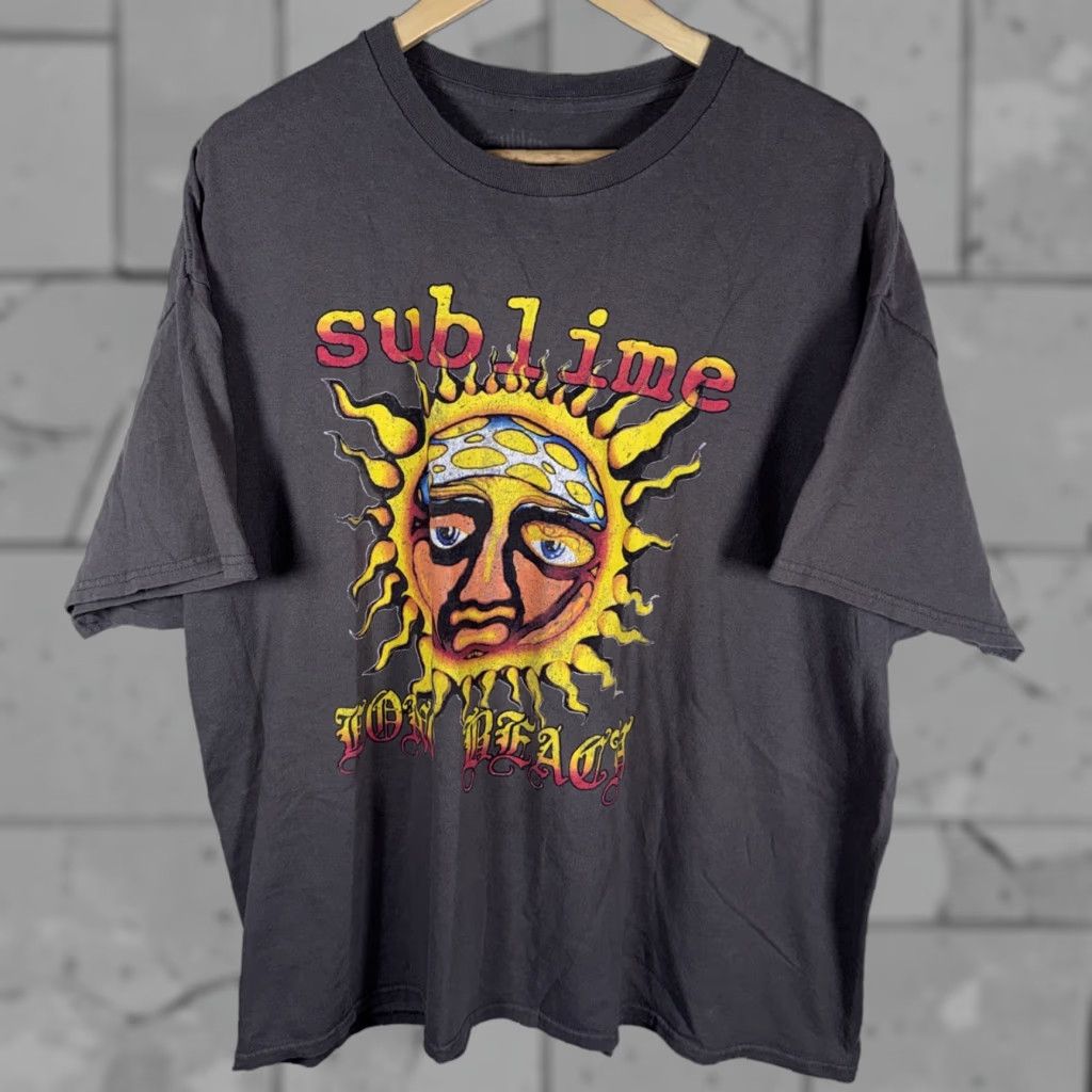 Vintage VINTAGE Sublime Long Beach Gray Graphic T-Shirt Mens 2XL Size US XXL / EU 58 / 5 - 1 Thumbnail