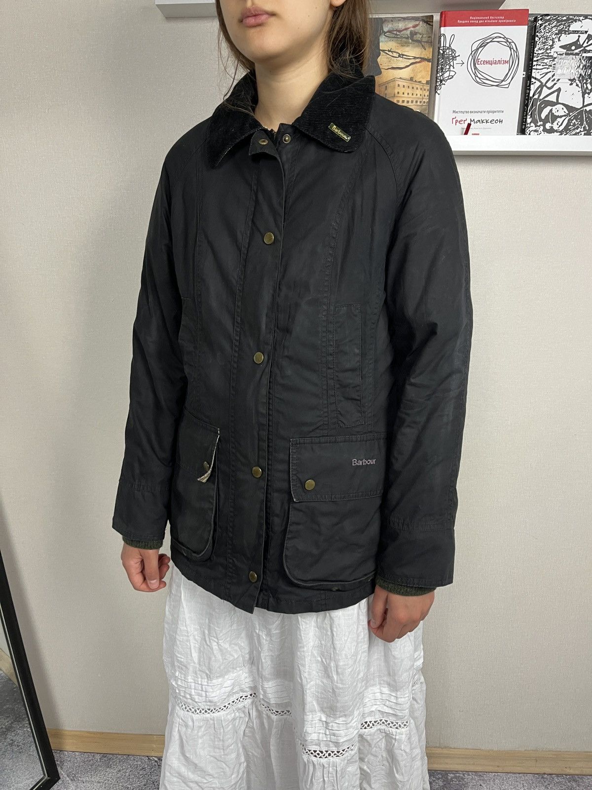 Barbour Vintage Barbour Print Beadnell Waxed Jacket Size UK 10 Rare Size M / US 6-8 / IT 42-44 - 1 Thumbnail