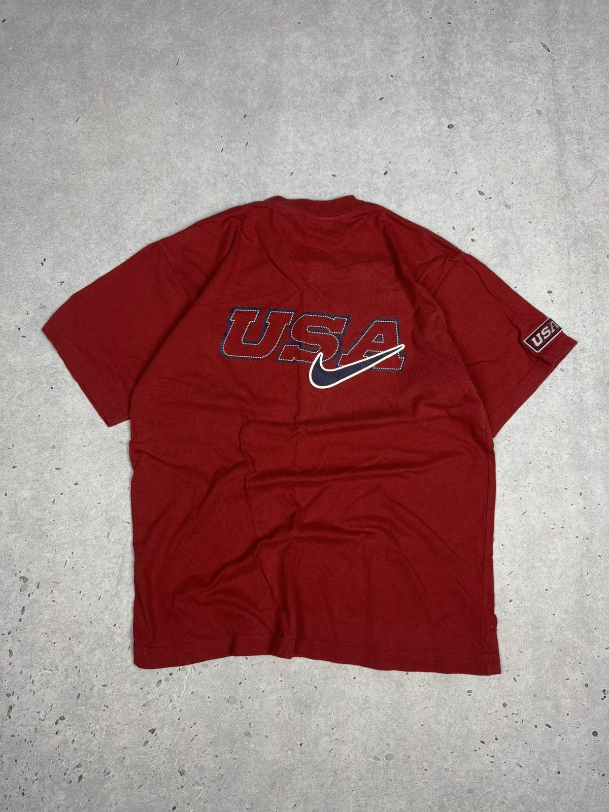 Nike Vintage Nike USA Big Swoosh Tee Shirt Size US M / EU 48-50 / 2 - 1 Thumbnail