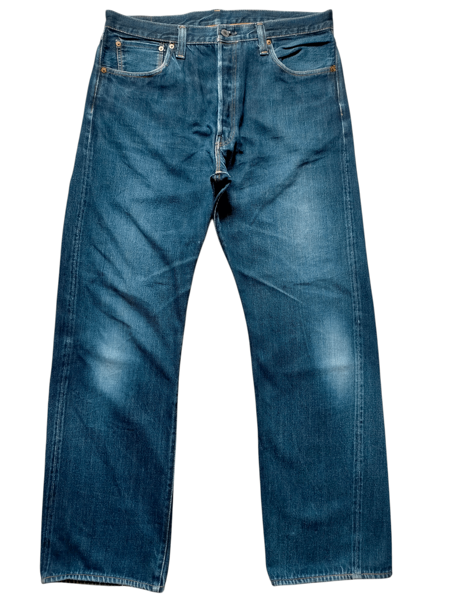 Levi's Vintage Clothing Vintage Levis 501xx Big E Selvedge Jeans Size US 35 - 1 Thumbnail