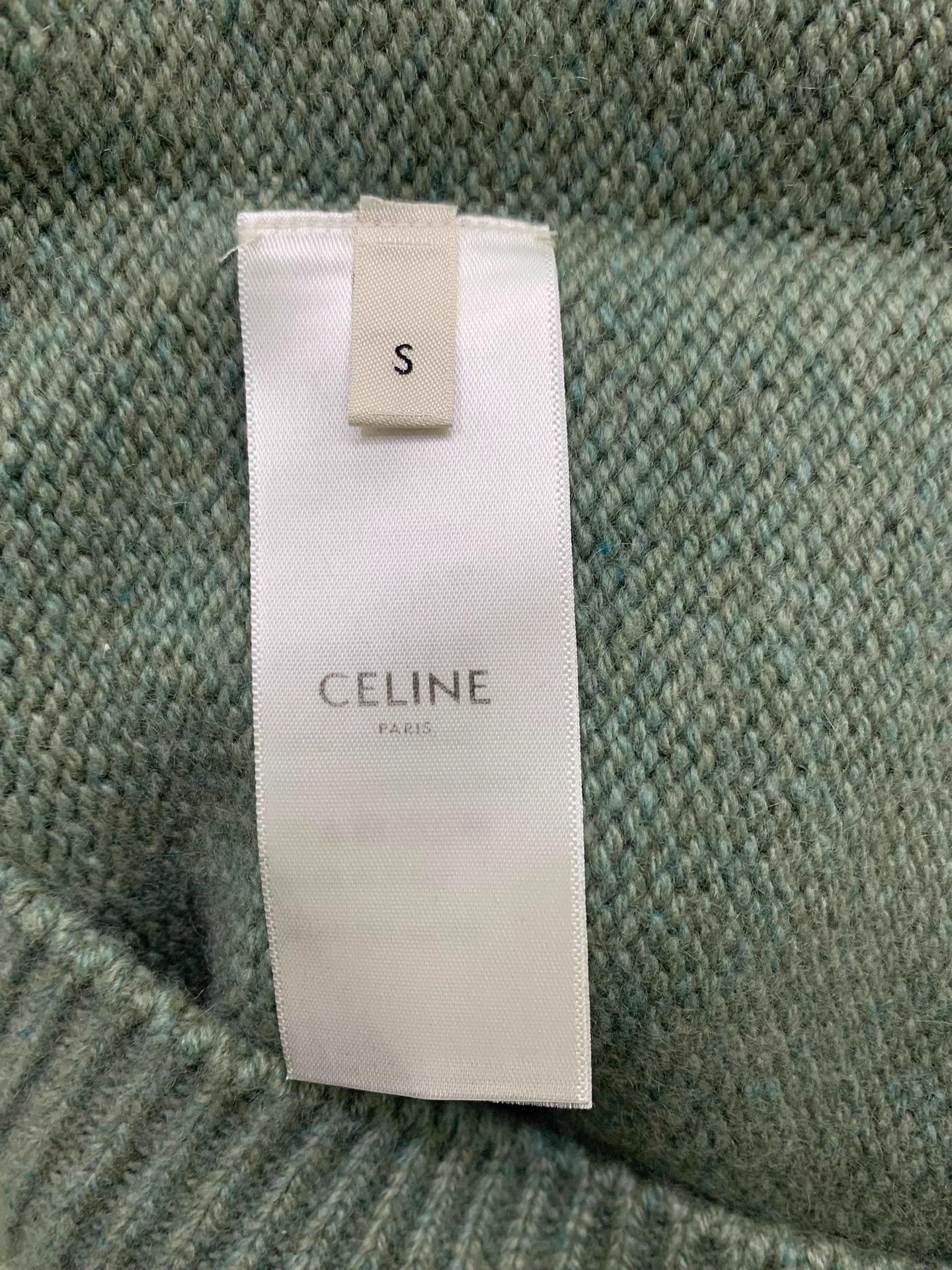 Celine Old Celine Green Cashmere Sweater Size S New Size S / US 4 / IT 40 - 5 Thumbnail
