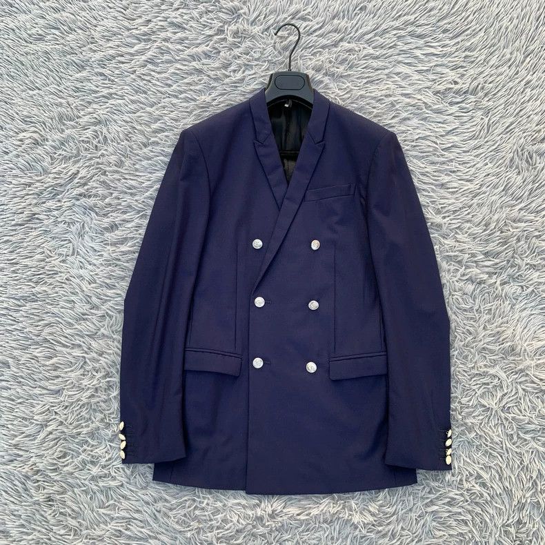 Dior Dior 13ss Navy Blue Anchor Double-breasted Suit 2501-Nextar Size 44R - 1 Thumbnail