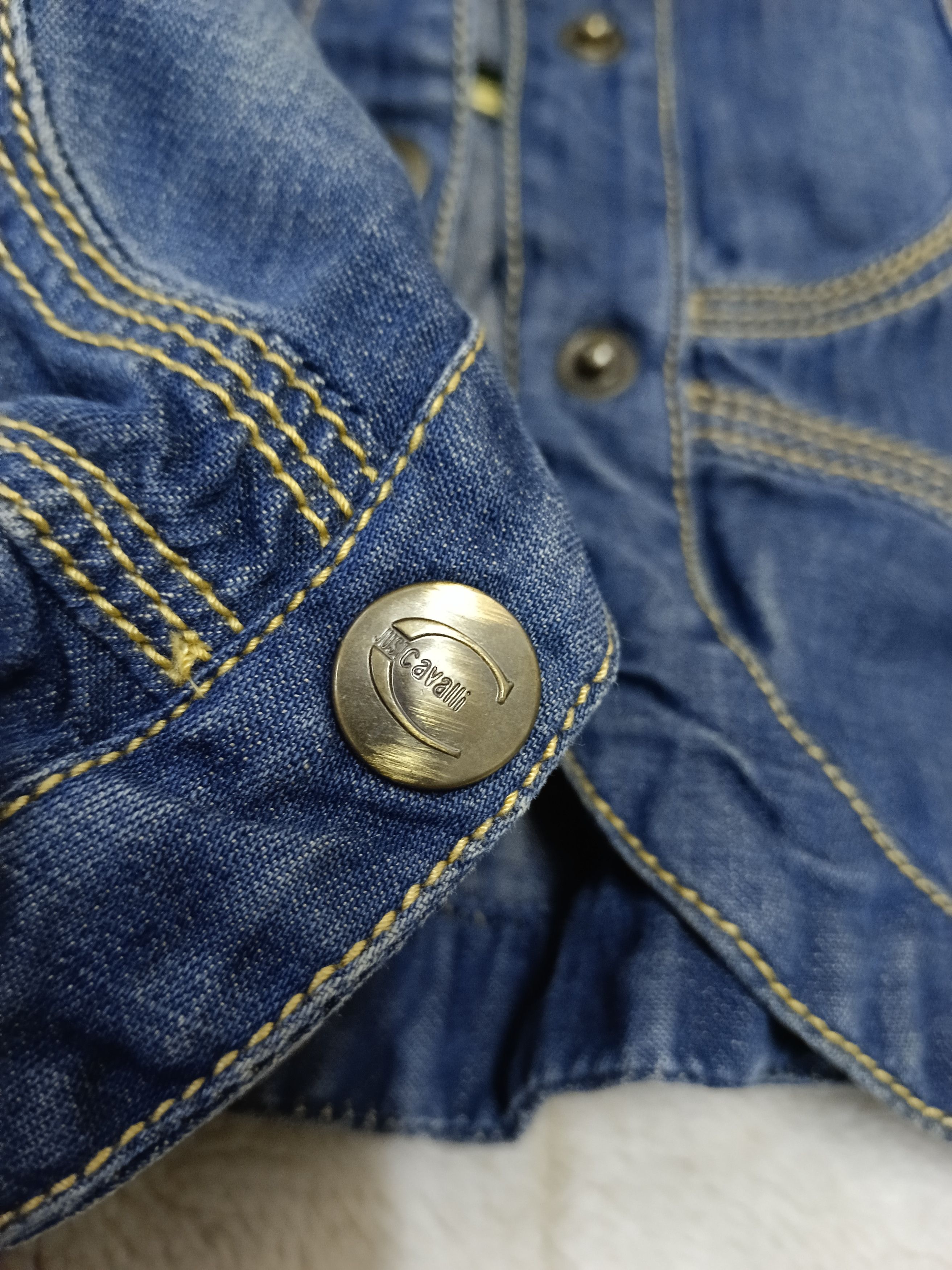 Just Cavalli JUST CAVALLI DENIM JACKET Size S / US 4 / IT 40 - 6 Thumbnail