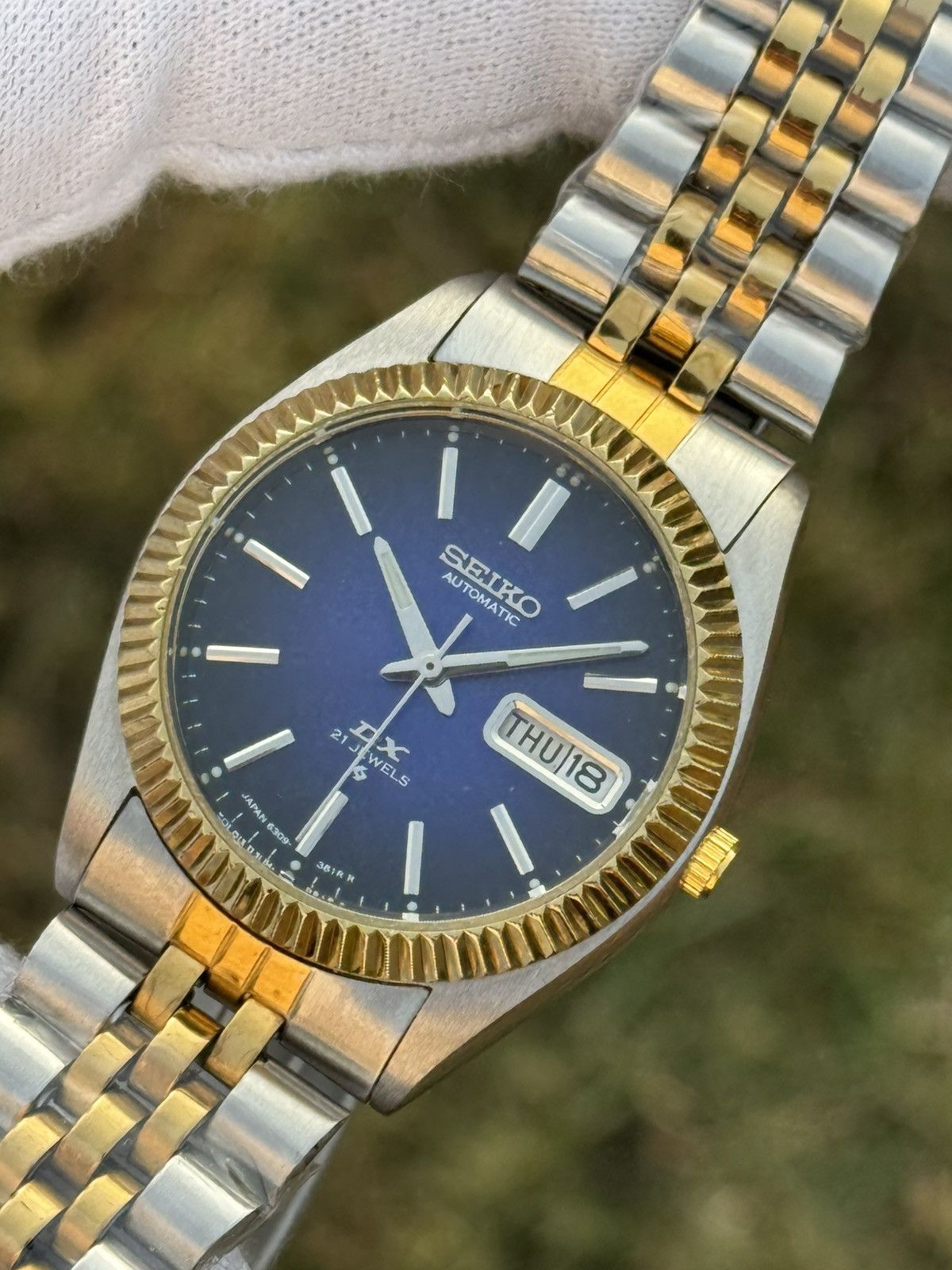 Seiko Seiko 5 DX Fluted Bezel Automatic 6309 Japanese mens Watch Size 36 - 16 Thumbnail
