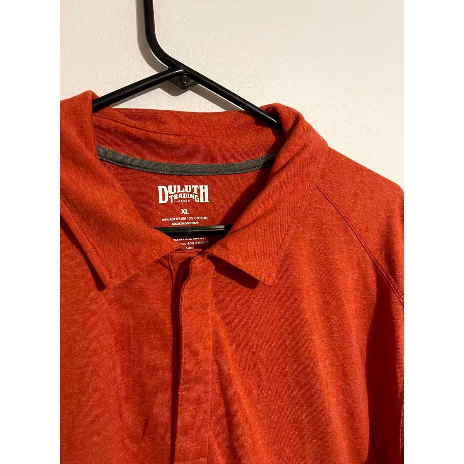 Duluth Trading Company Duluth Trading Co Burnt Orange Collared Work Polo Shirt Men's XLarge XL Short Sleeve Size US XL / EU 56 / 4 - 2 Thumbnail