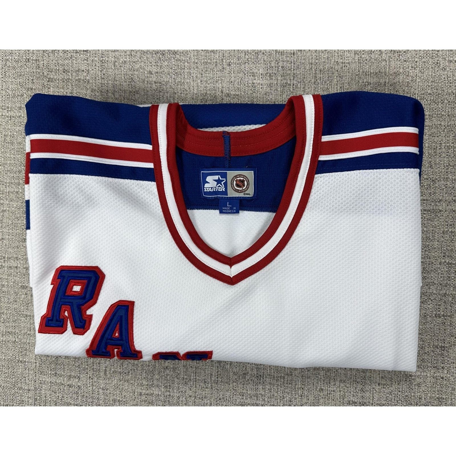 Starter New York Rangers Jersey Mens Large White NHL Hockey Starter Size US L / EU 52-54 / 3 - 14 Thumbnail