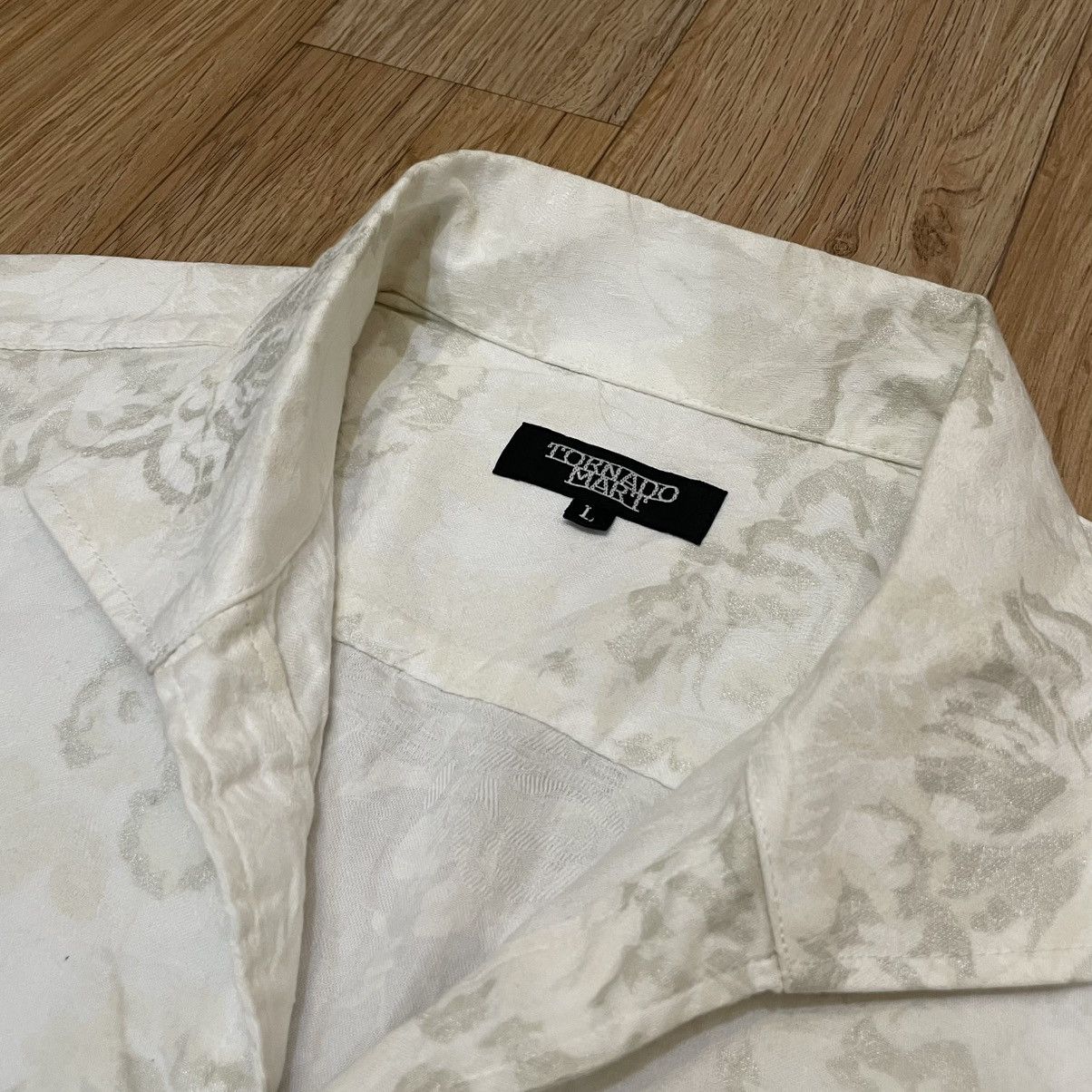 Tornado Mart Tornado Mart Floral Slim Fit Shirt Size US M / EU 48-50 / 2 - 2 Thumbnail